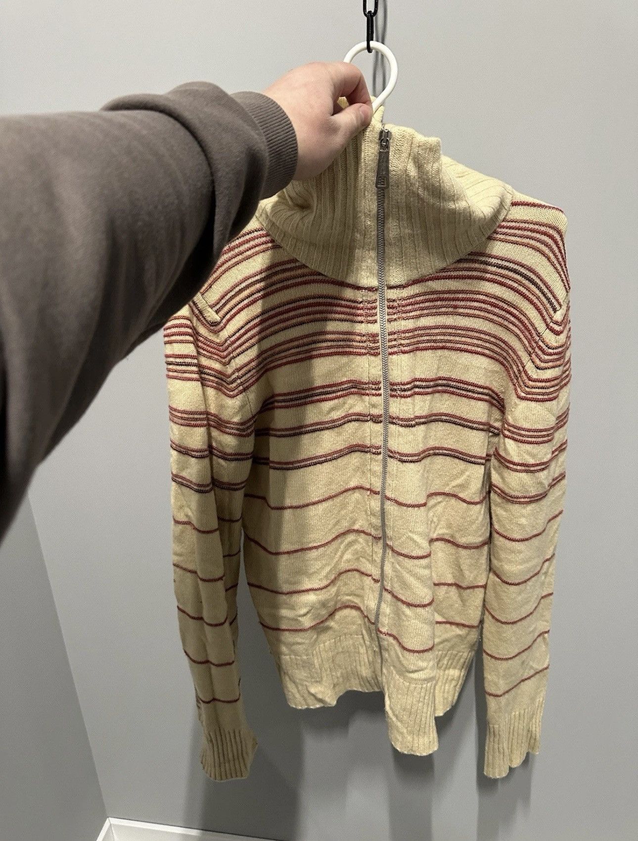 Diesel Diesel Vintage Wool Sweater Full Zip Japan Style Y2K Size US L / EU 52-54 / 3 - 8 Thumbnail