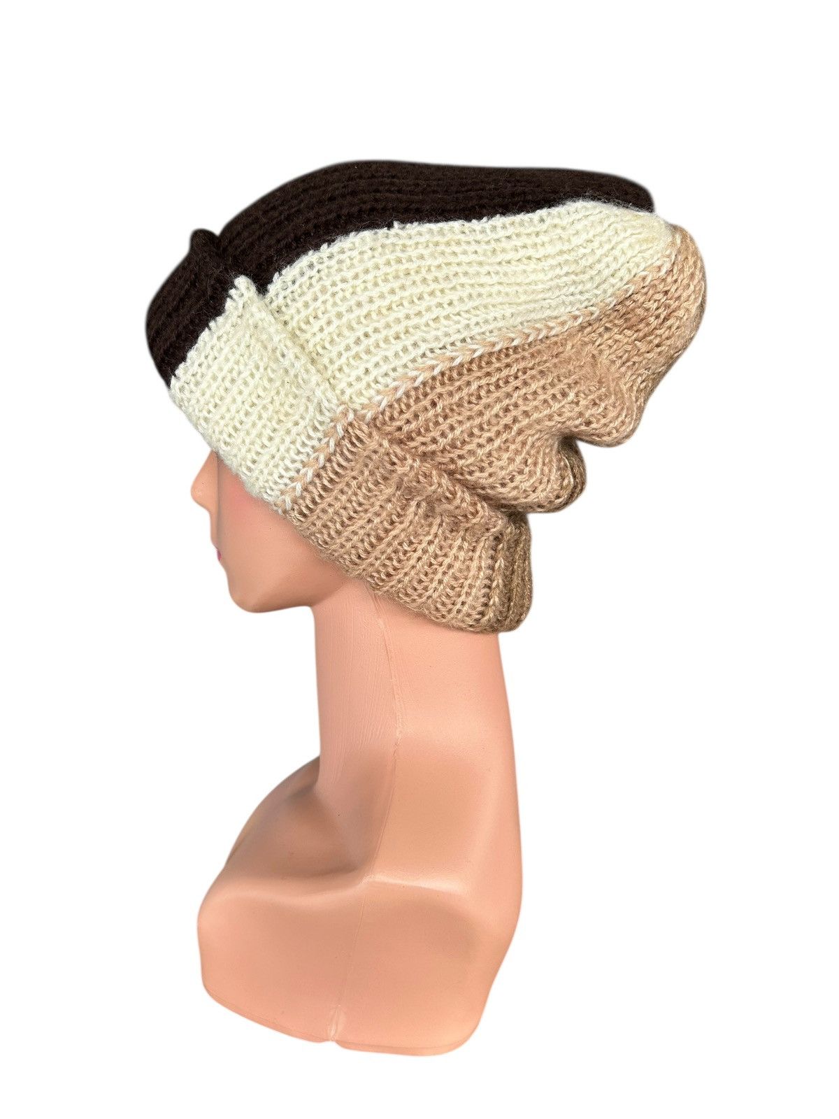 Japanese Brand × Kapital × Vintage Crochet Knitted Made in Italy Hairy Beanie hats Size ONE SIZE - 3 Thumbnail