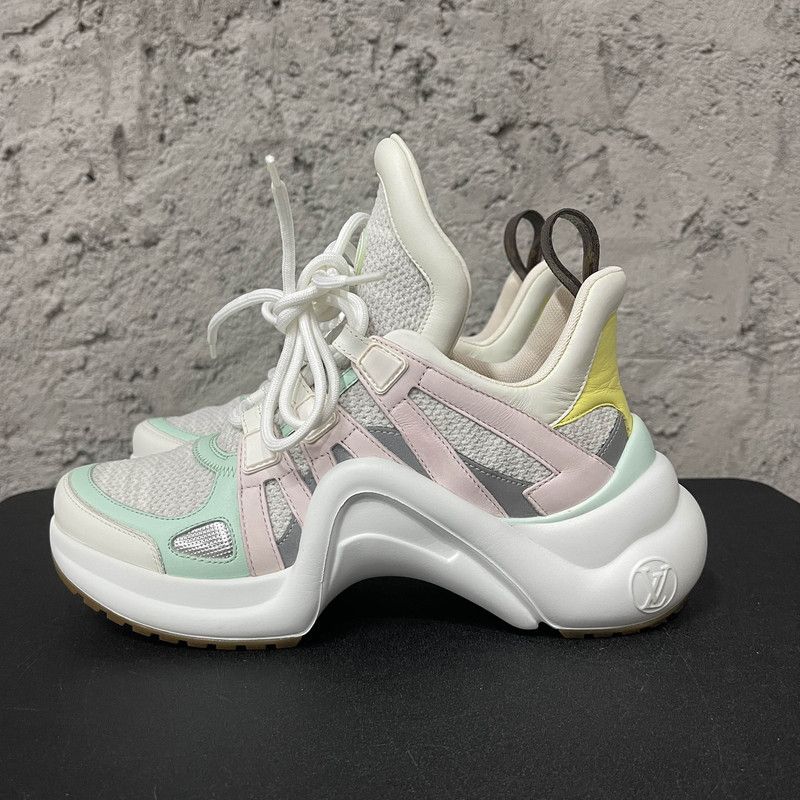 Louis Vuitton Louis Vuitton Archlight Sneakers in Pink and White 0089 Size US 6.5 / EU 39-40 - 1 Thumbnail