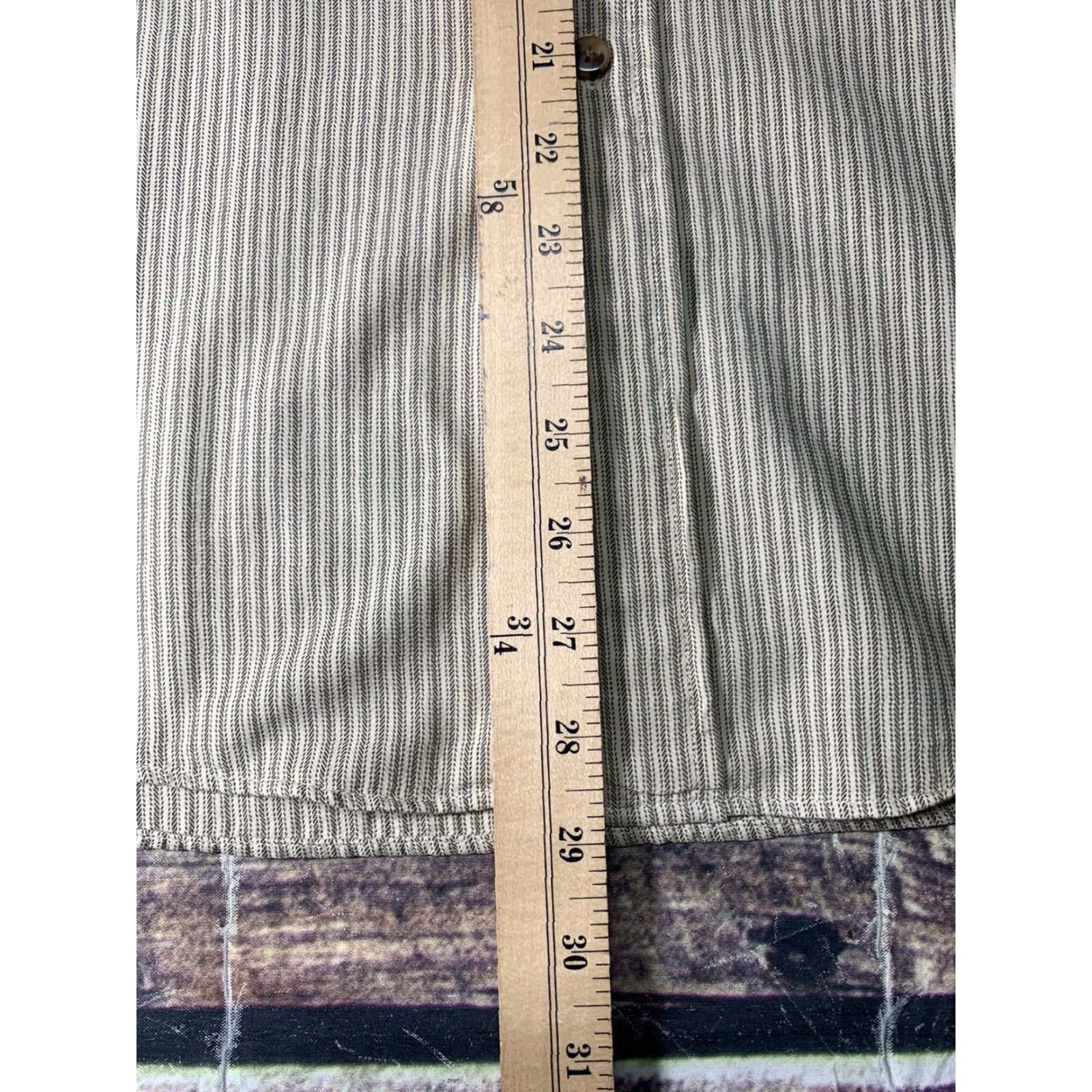 Tommy Hilfiger Tommy Hilfiger Mens Long Sleeve Button-Down Shirt XL Brown White Multicolor Plaid Logo Knit Cotton Regular Collared Business Casual Size US XL / EU 56 / 4 - 2 Thumbnail