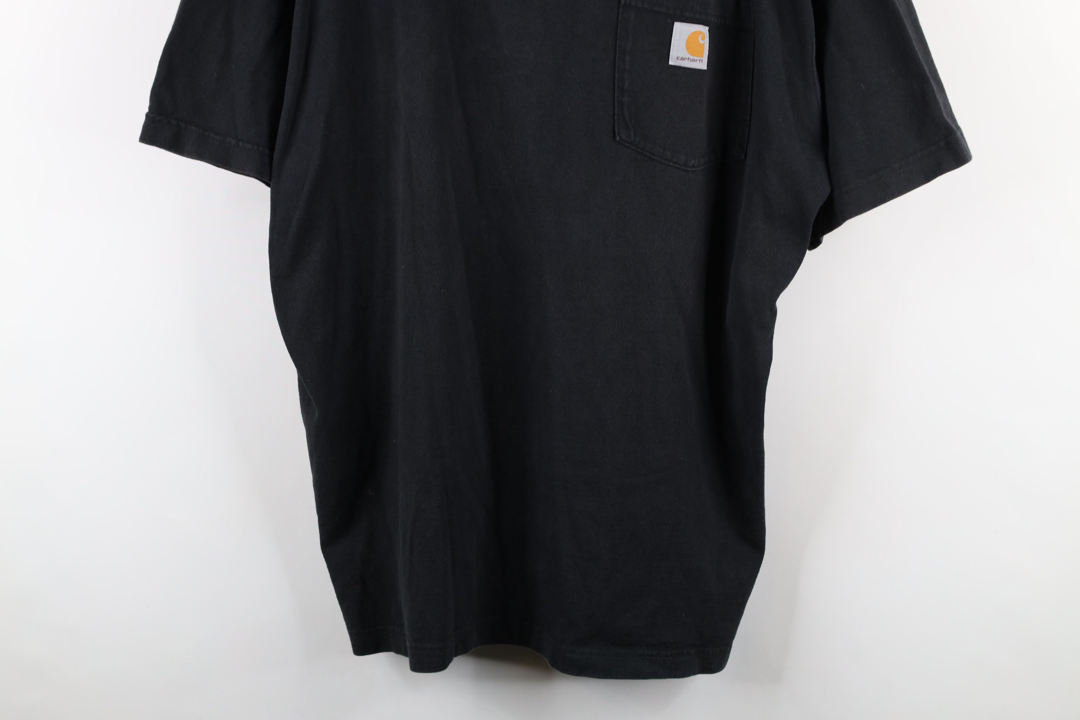 Carhartt × Vintage Vintage Carhartt Spell Out Short Sleeve Pocket T-Shirt Black Size US XL / EU 56 / 4 - 3 Thumbnail