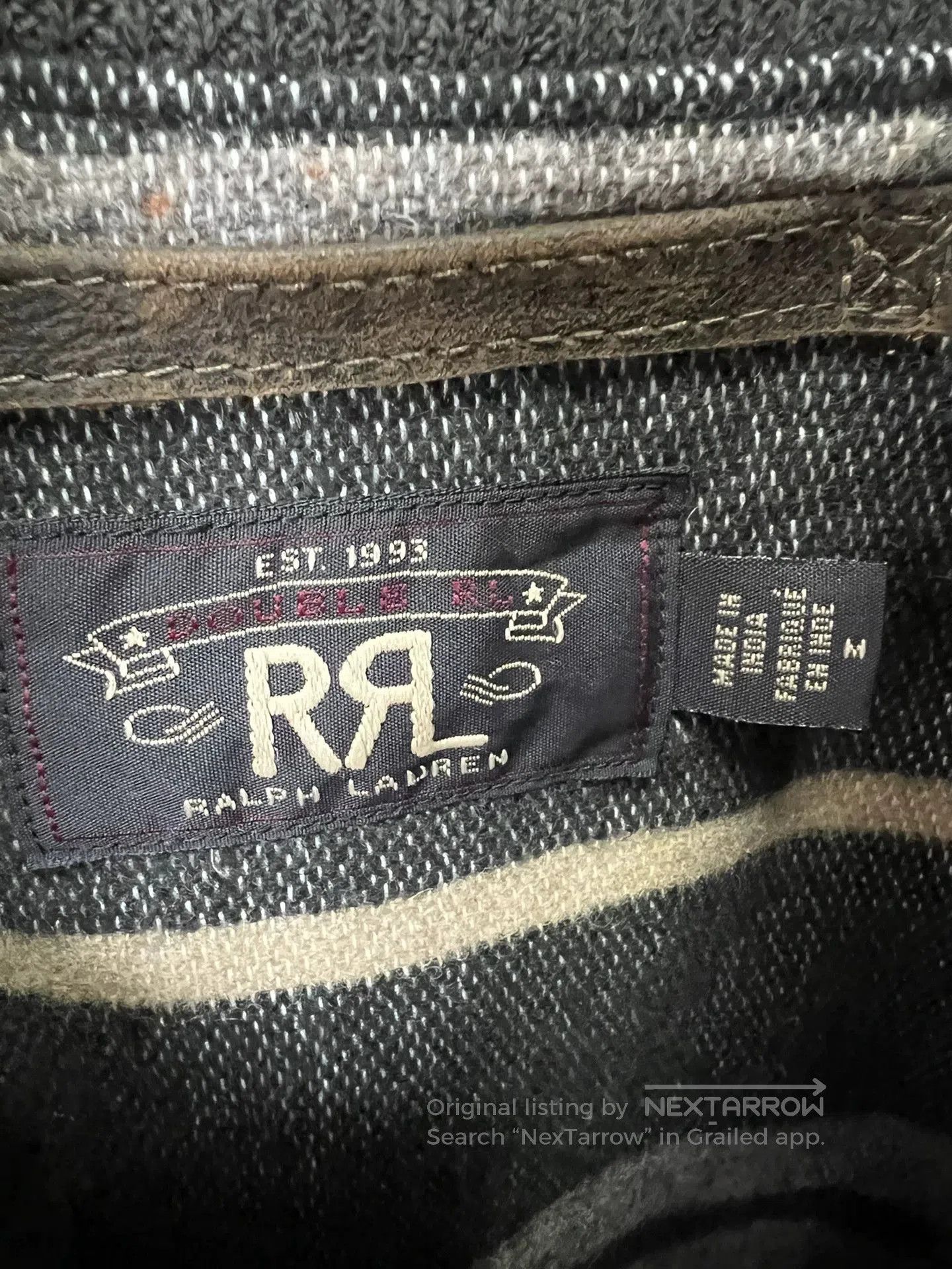 RRL Ralph Lauren vintage rrl leather baseball jacket. Size US M / EU 48-50 / 2 - 6 Thumbnail
