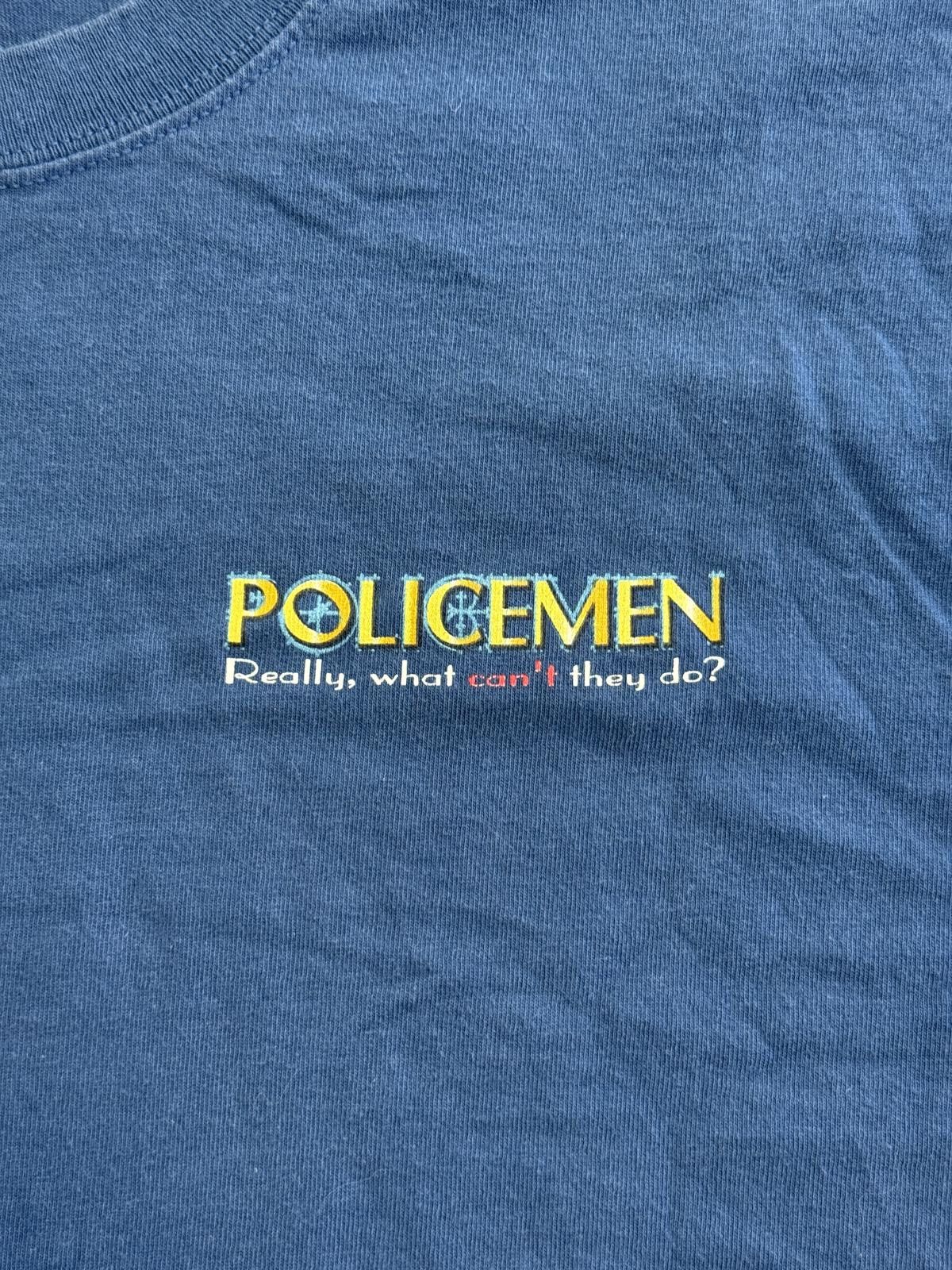 Delta Vintage 90s Policemen T-shirt Really What Cant They Do XL Size US XL / EU 56 / 4 - 5 Thumbnail