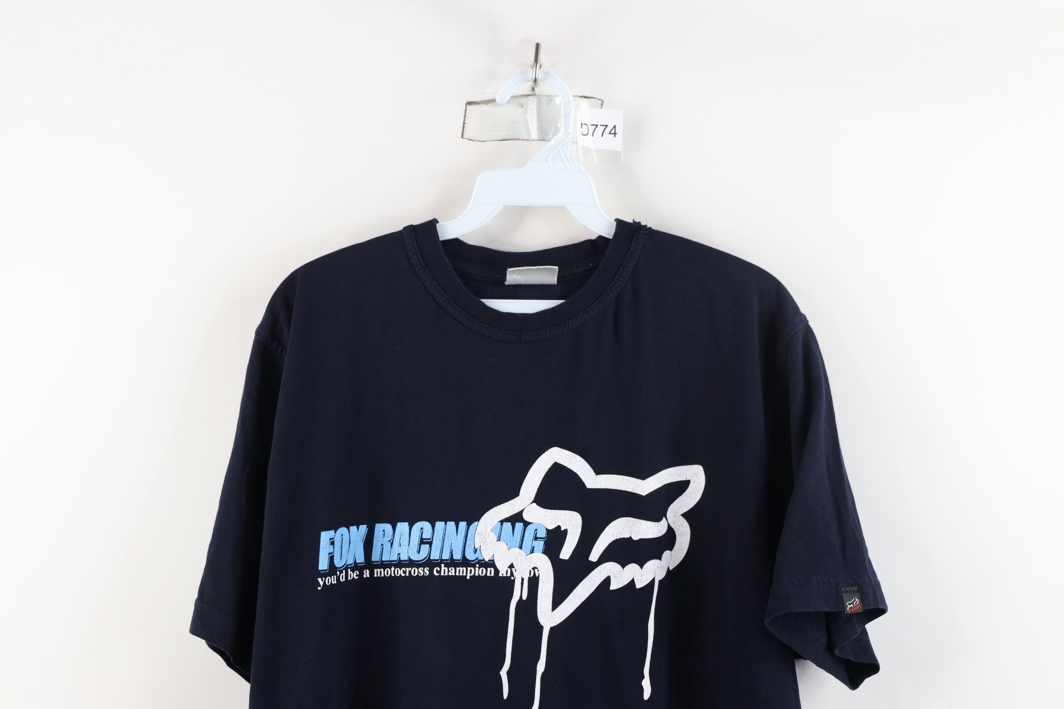 Fox Racing × Vintage Vintage 90s Fox Racing Spell Big Logo Short Sleeve T-Shirt Size US XL / EU 56 / 4 - 2 Thumbnail