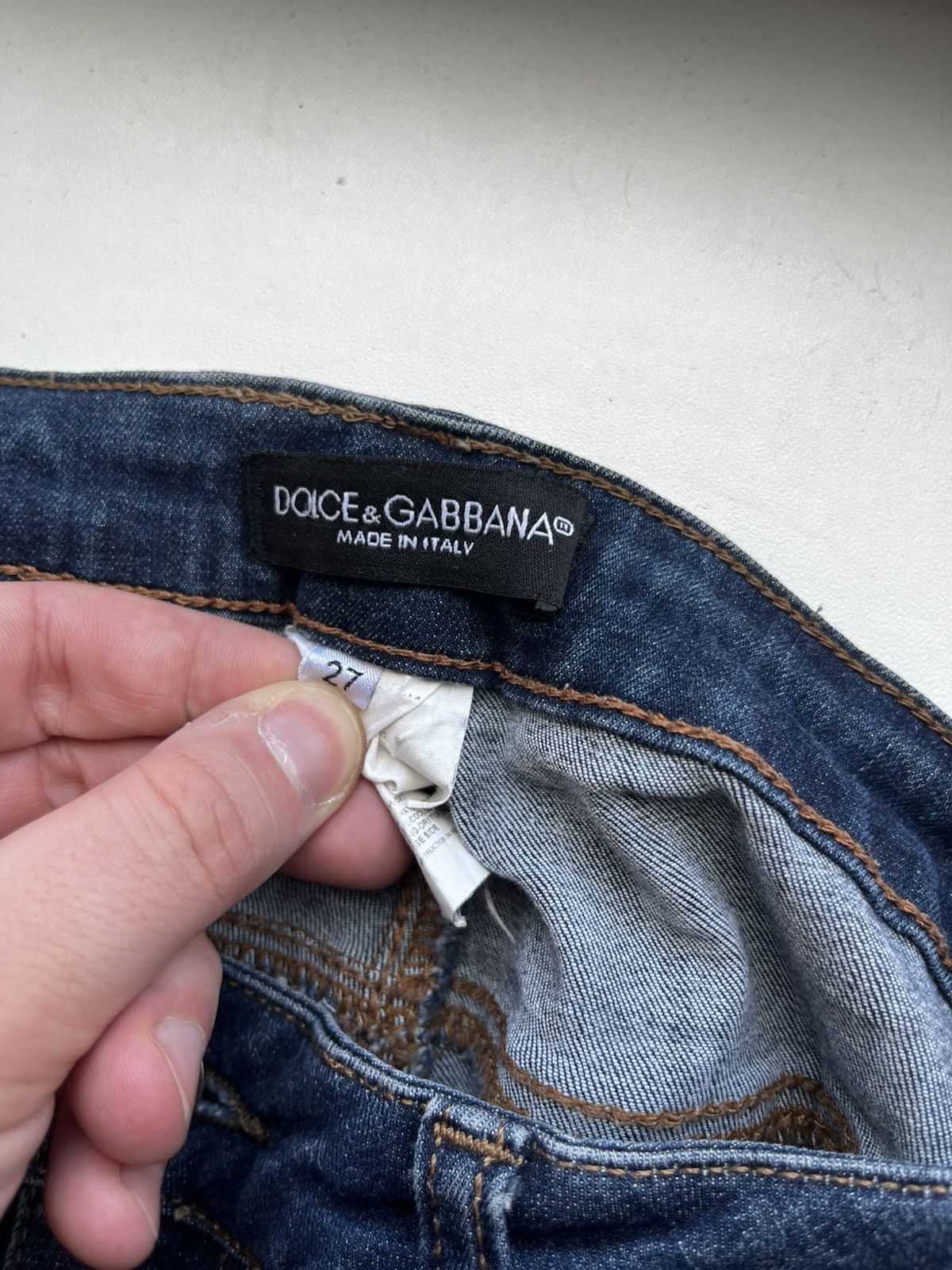 Dolce & Gabbana Dolce Gabbana y2k denim pants Size 27" / US 4 / IT 40 - 11 Thumbnail