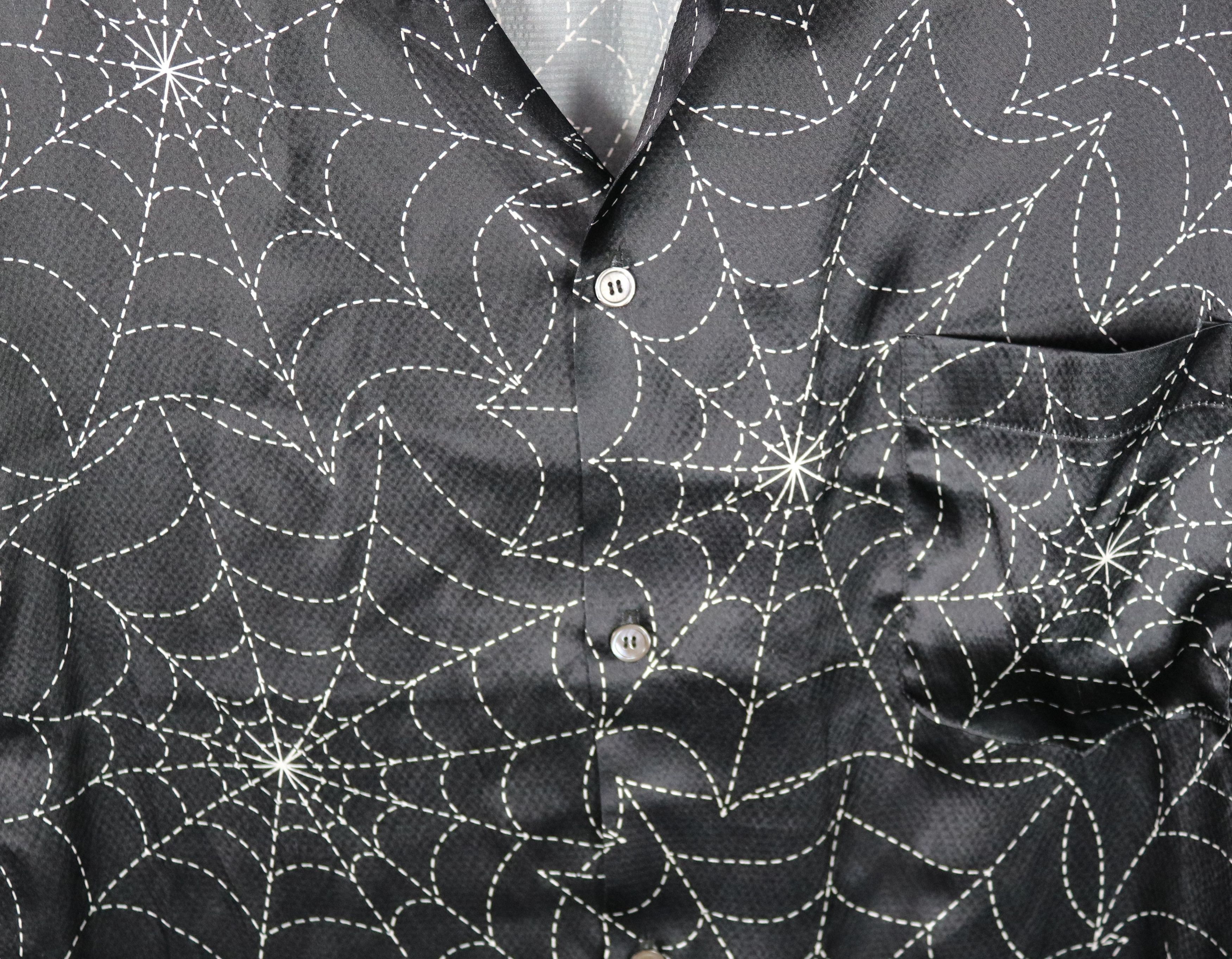 The Elder Statesman The Elder Statesman Spider Webs Betony Silk Print Shirt Size US S / EU 44-46 / 1 - 2 Thumbnail