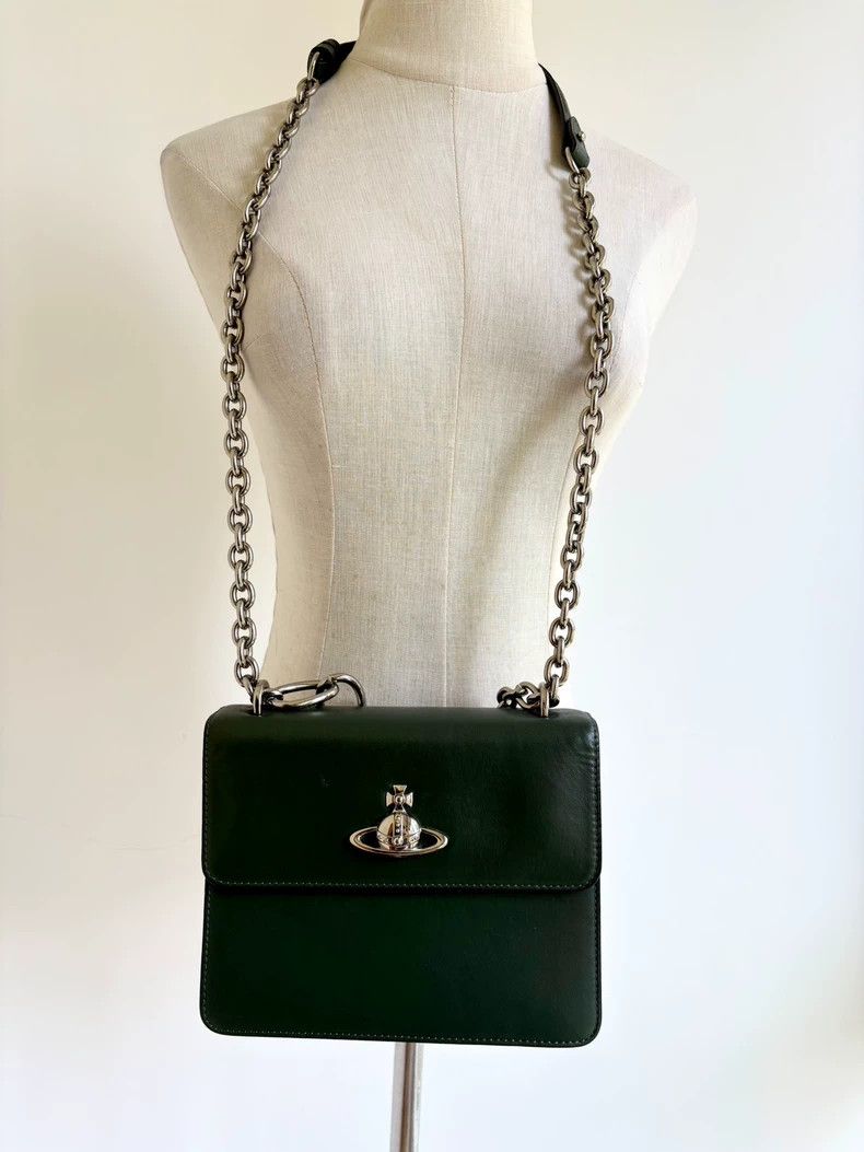 Vivienne Westwood Vivienne Westwood size os Green Saturn single shoulder bag Size ONE SIZE - 8 Thumbnail