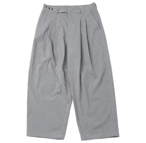 Japanese Brand 21SS Indigo Union Japan Light Grey Striped Chino Pants Size US 32 / EU 48 - 3 Thumbnail