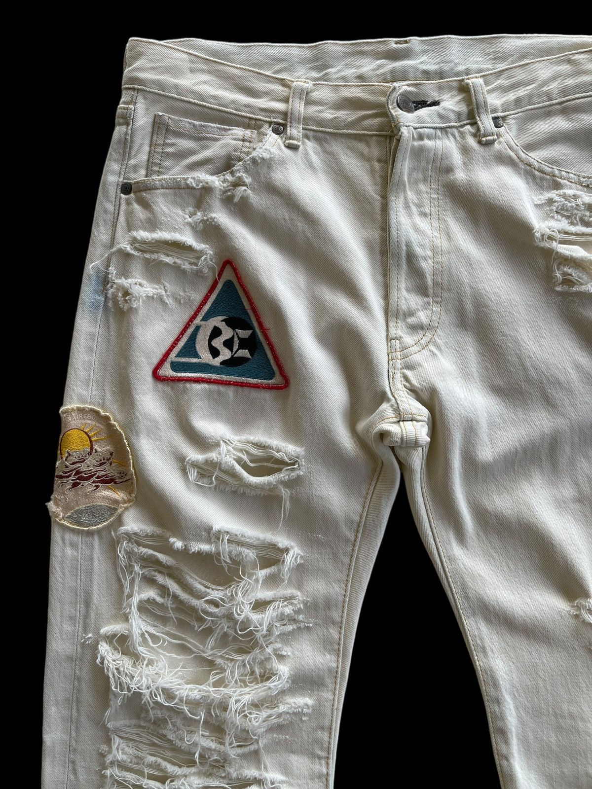 Billionaire Boys Club BBC Destroyed Ripped Jeans Size US 32 / EU 48 - 12 Thumbnail
