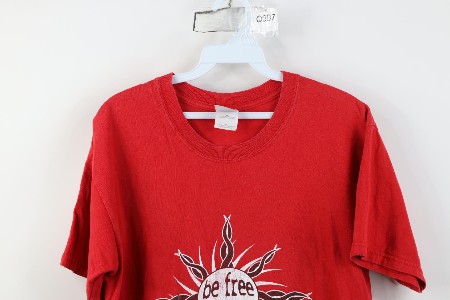 Vintage Vintage Y2K Streetwear Tribal Sun Be Free Drug Free T-Shirt Size US M / EU 48-50 / 2 - 2 Thumbnail