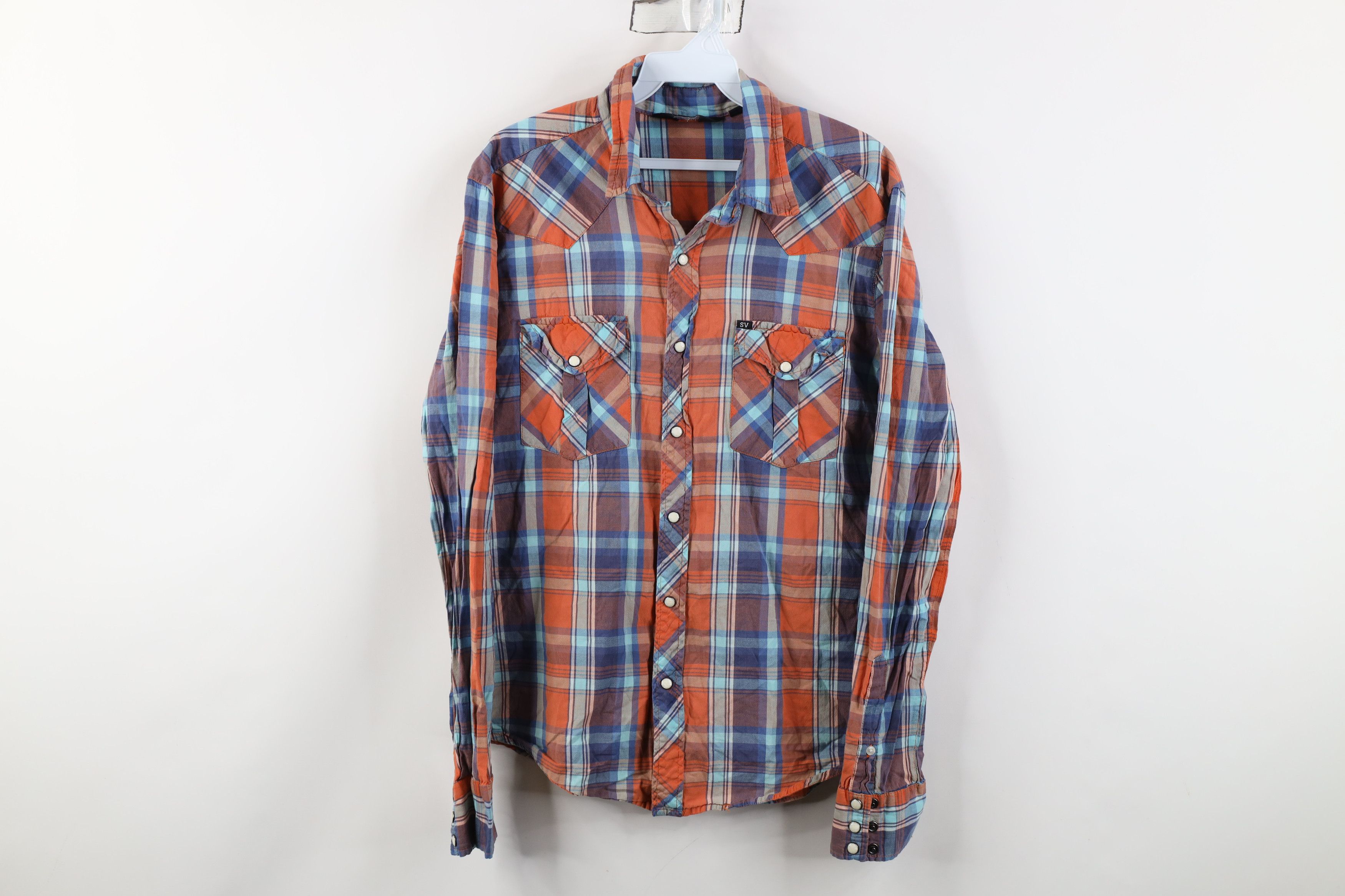 Salt Valley Vintage Salt Valley Western Madras Plaid Snap Button Shirt Size US M / EU 48-50 / 2 - 1 Thumbnail