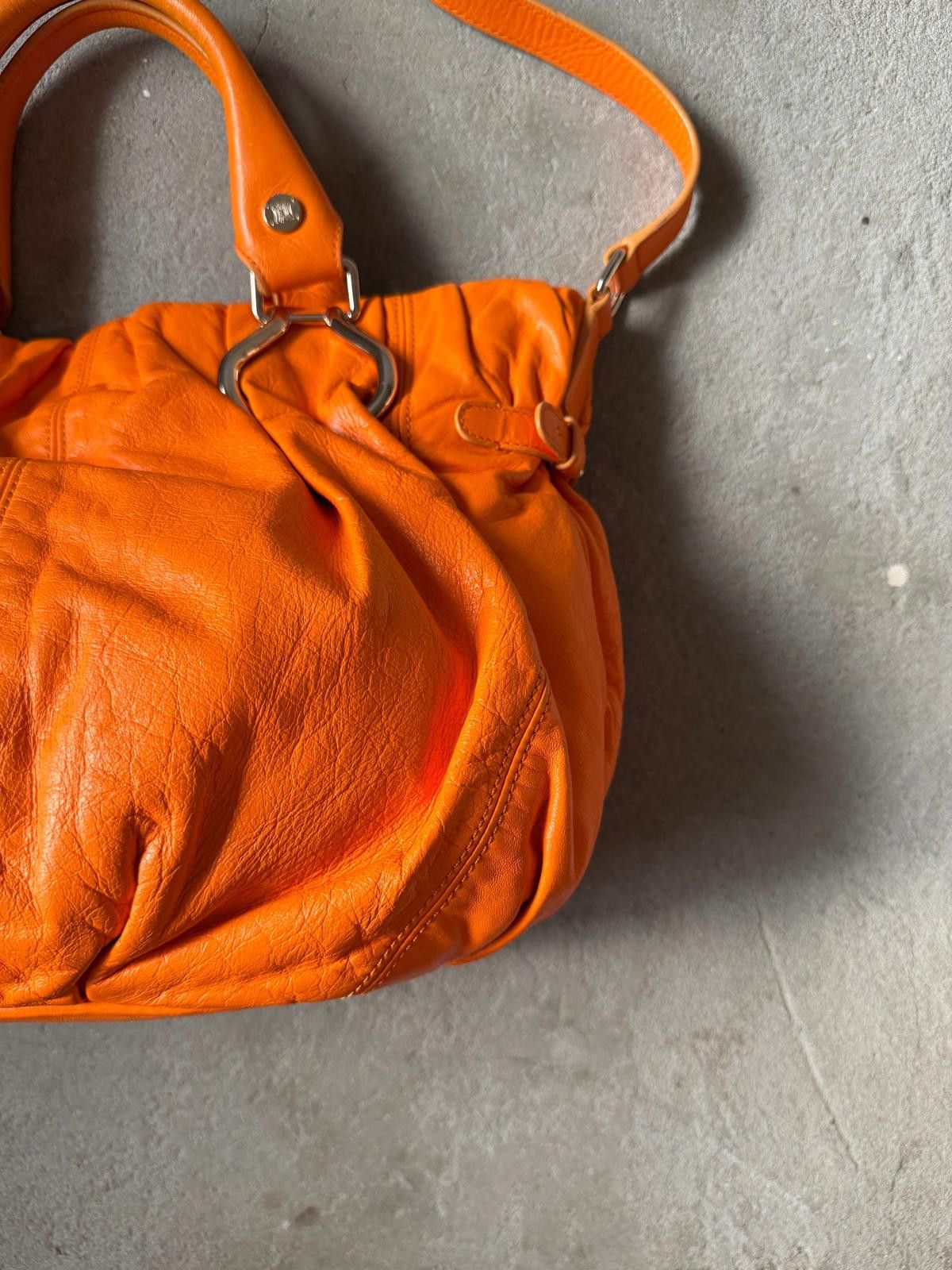 Celine Celine 2Way Leather Shoulder Bag Orange Size ONE SIZE - 8 Thumbnail