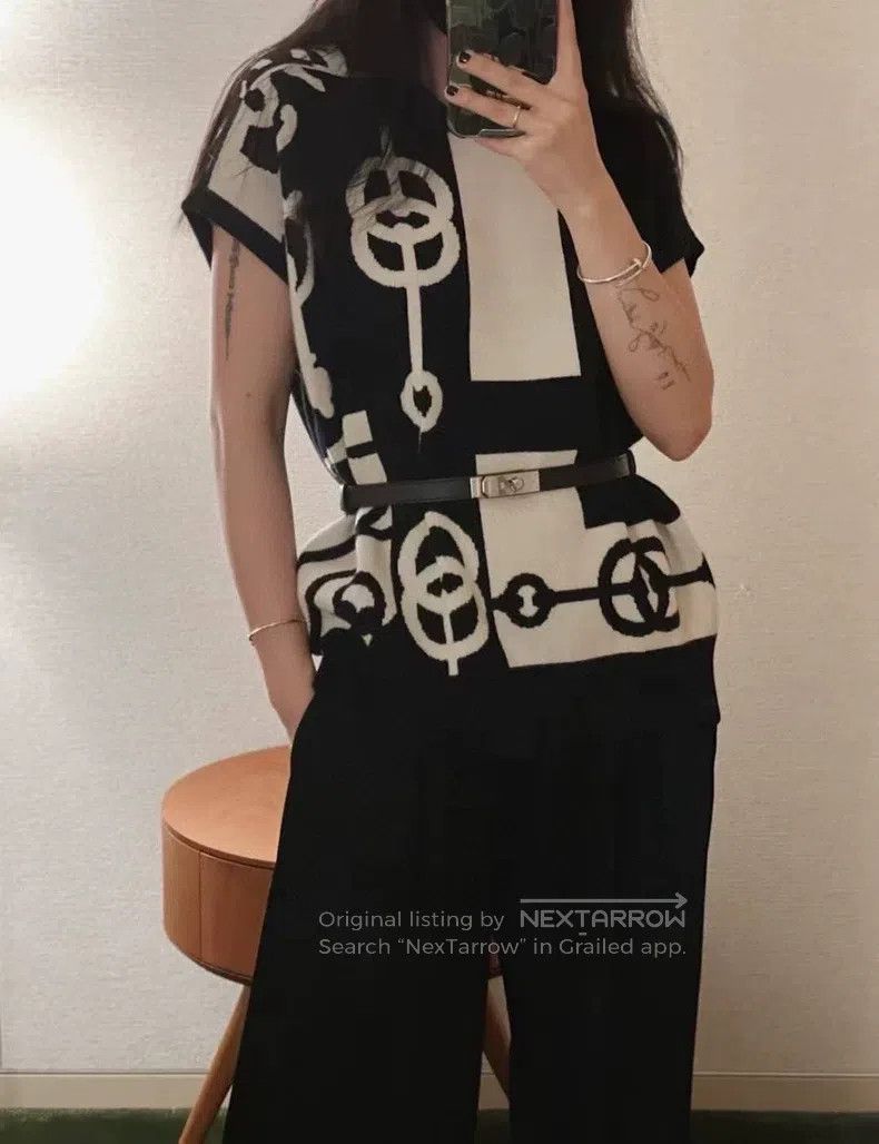 Hermes Hermes Cashmere Pig Nose Sleeveless Pullover Size S / US 4 / IT 40 - 6 Thumbnail