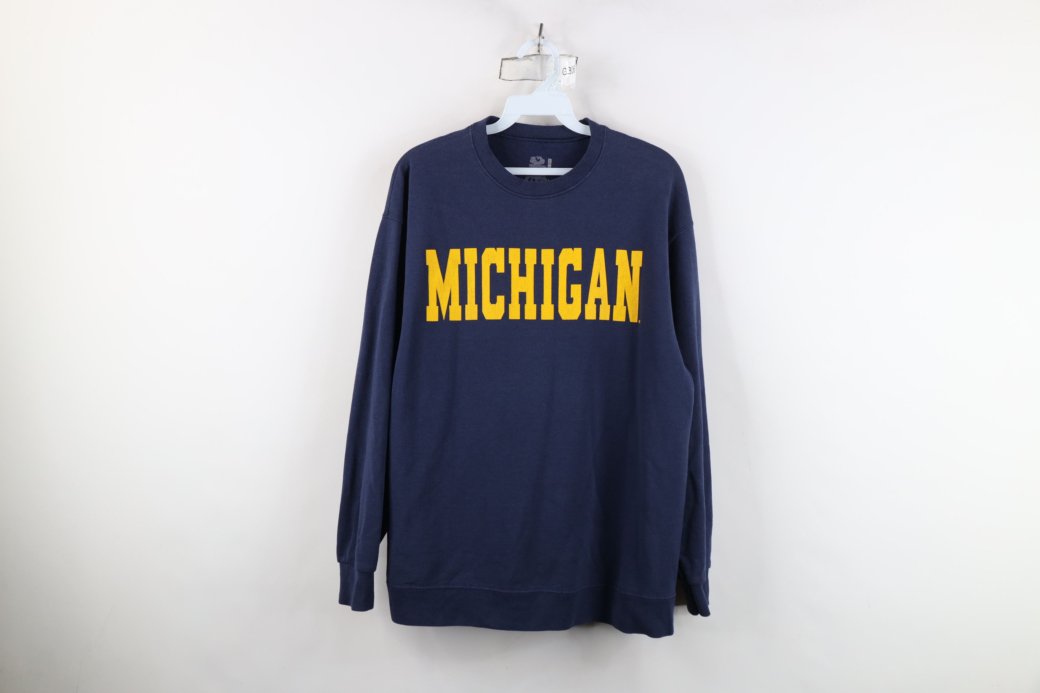 Vintage Y2K Spell University of Michigan Crewneck Sweatshirt Blue Size US L / EU 52-54 / 3 - 1 Thumbnail