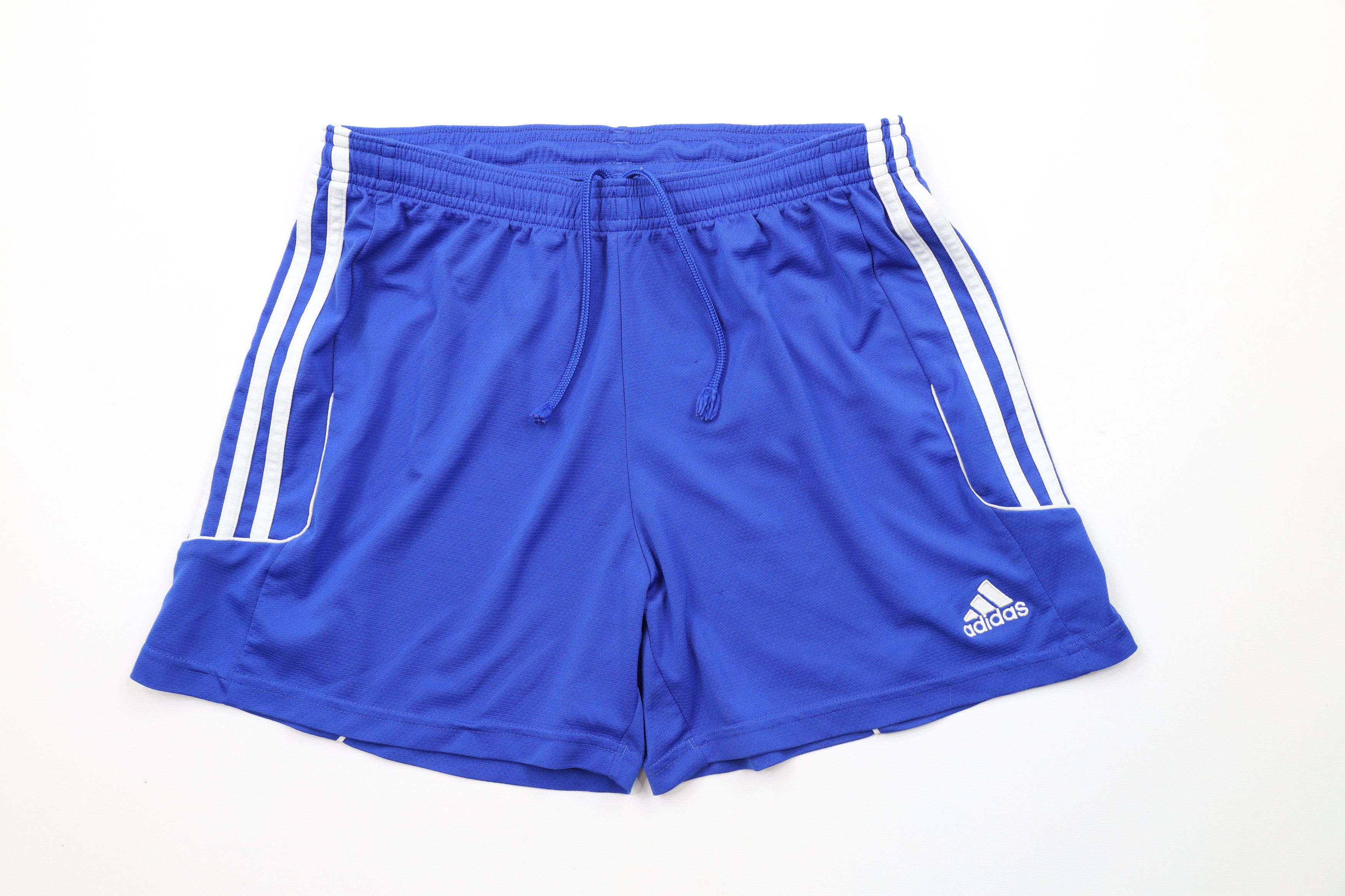 Adidas Vintage Vintage Adidas Striped Running Jogging Soccer Shorts Blue Grailed