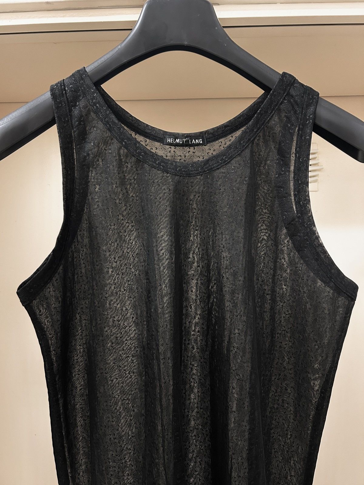 Helmut Lang AW97 Union Jack rubber tank top | Grailed