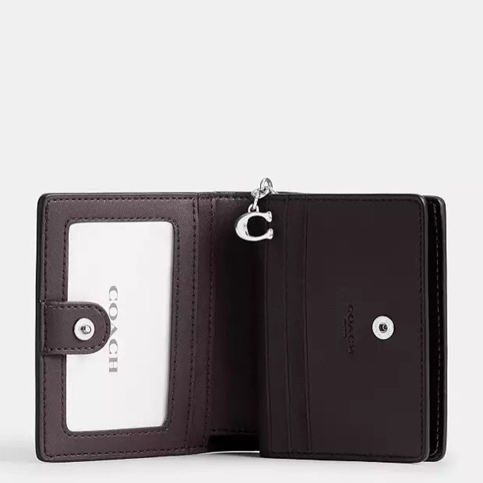 Coach NWT Coach Black Patent Leather Snap Small Wallet CW790 Size ONE SIZE - 8 Thumbnail