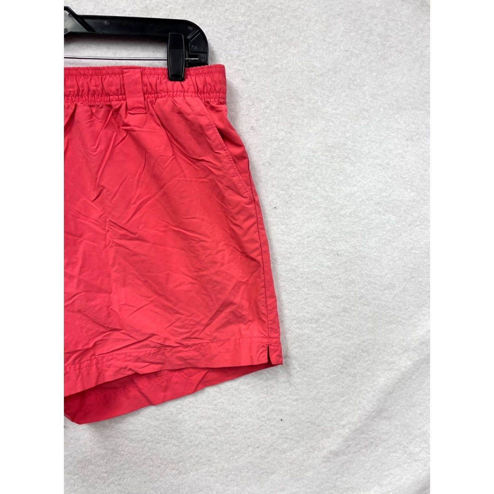 Vintage Columbia Womens Quick-Dry Nylon Shorts Size L Red Athletic Short, Back Pocket, Lightweight, Elastic Waistband, Pre-Owned Like New, Womens L Size 36" / US 14 / IT 50 - 5 Thumbnail
