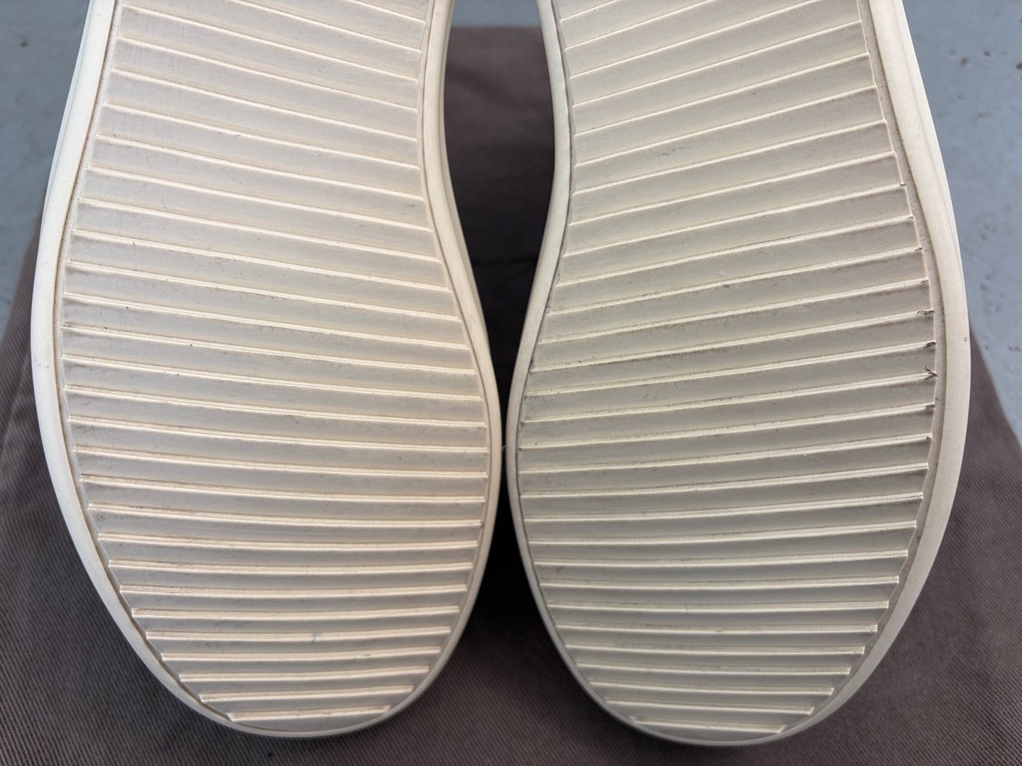 Rick Owens Rare Rick Owens F/W 12 Milk Leather Ramones High DRKSHDW Size US 8.5 / EU 41-42 - 14 Thumbnail