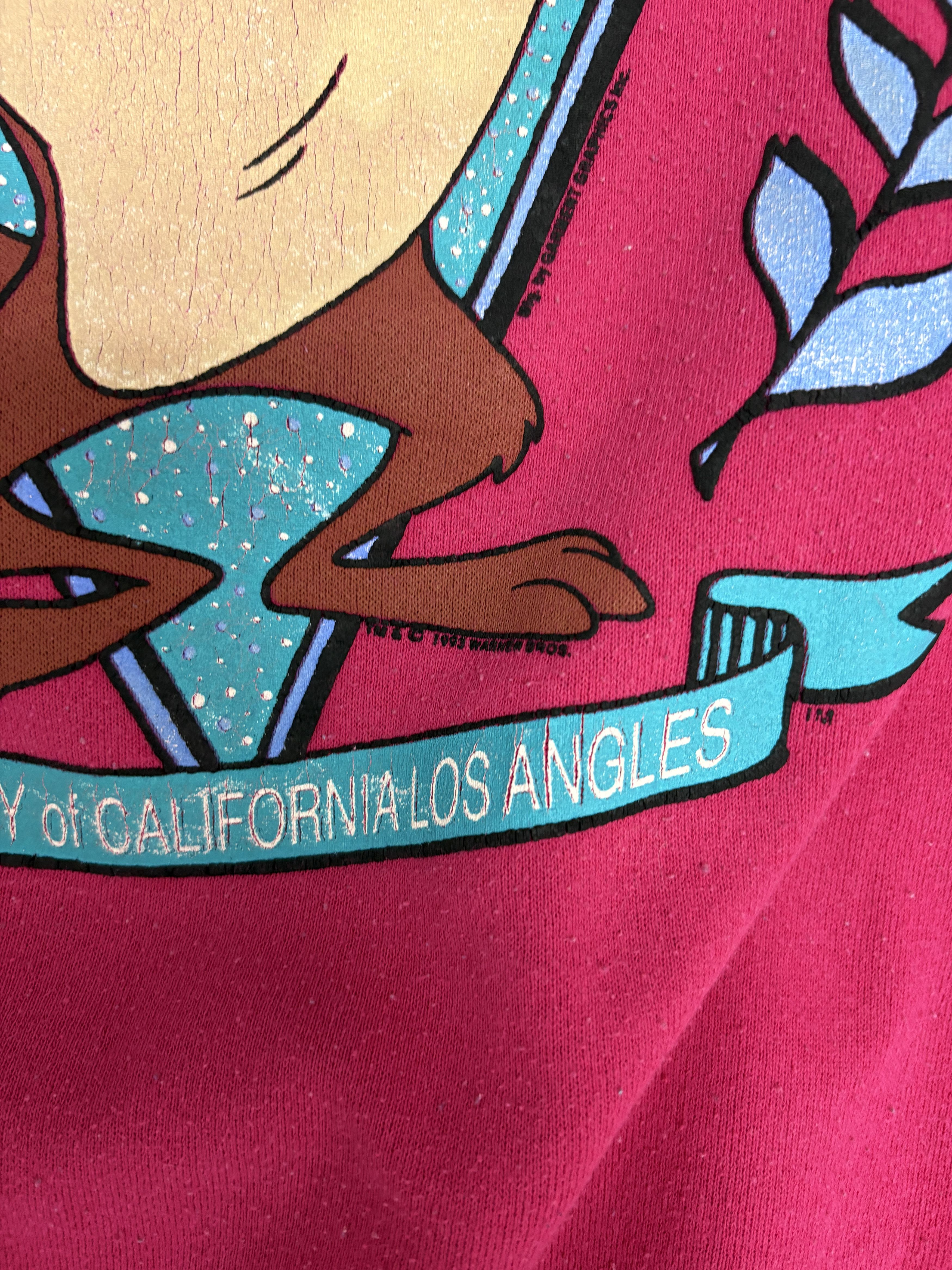 Vintage UCLA Bruins Taz Vintage Pink Crewneck Sweater Size US L / EU 52-54 / 3 - 3 Thumbnail