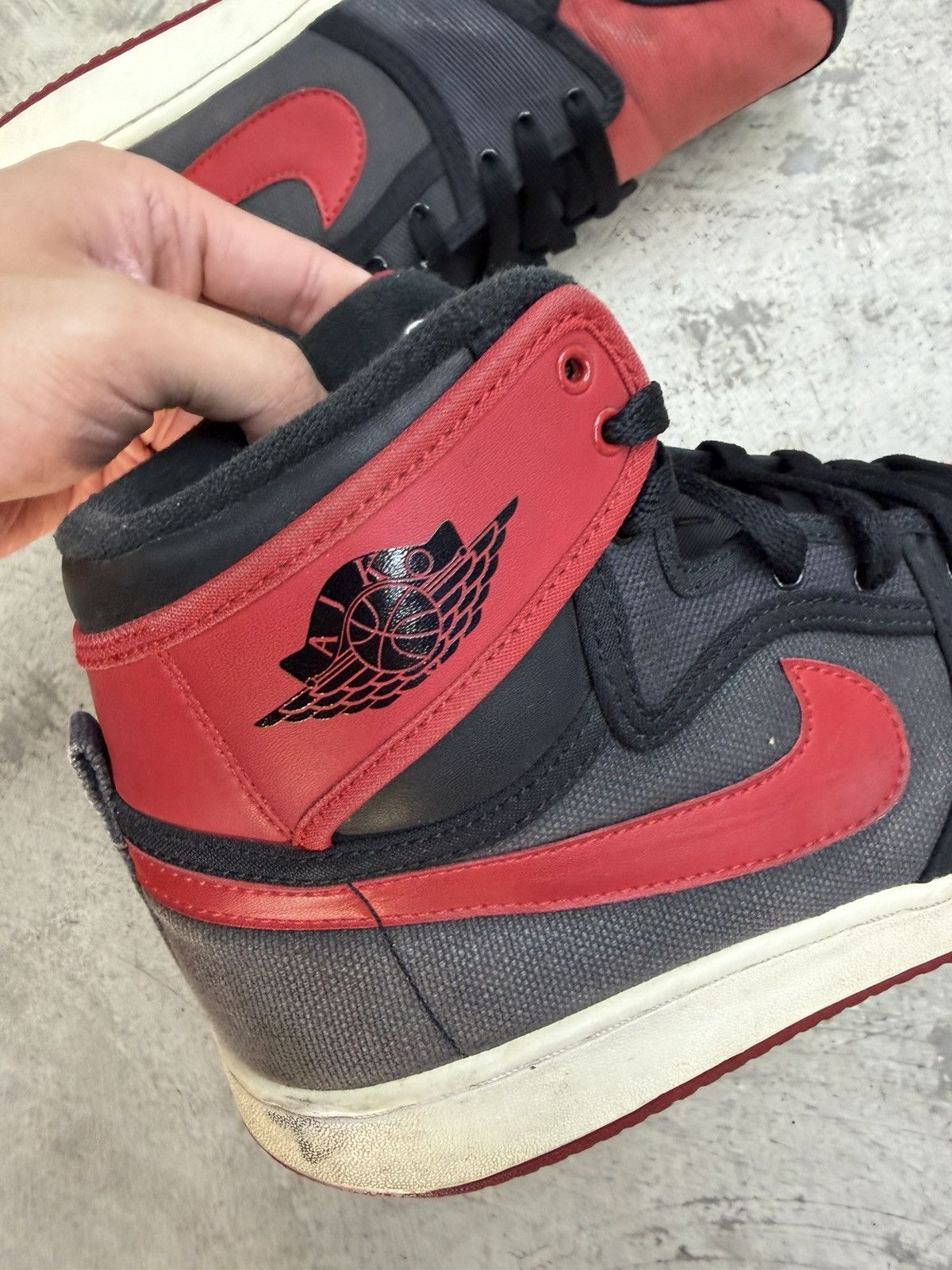 Jordan Brand PROMO SAMPLE Nike Air Jordan 1 KO Bred Size US 10 / EU 43 - 9 Thumbnail