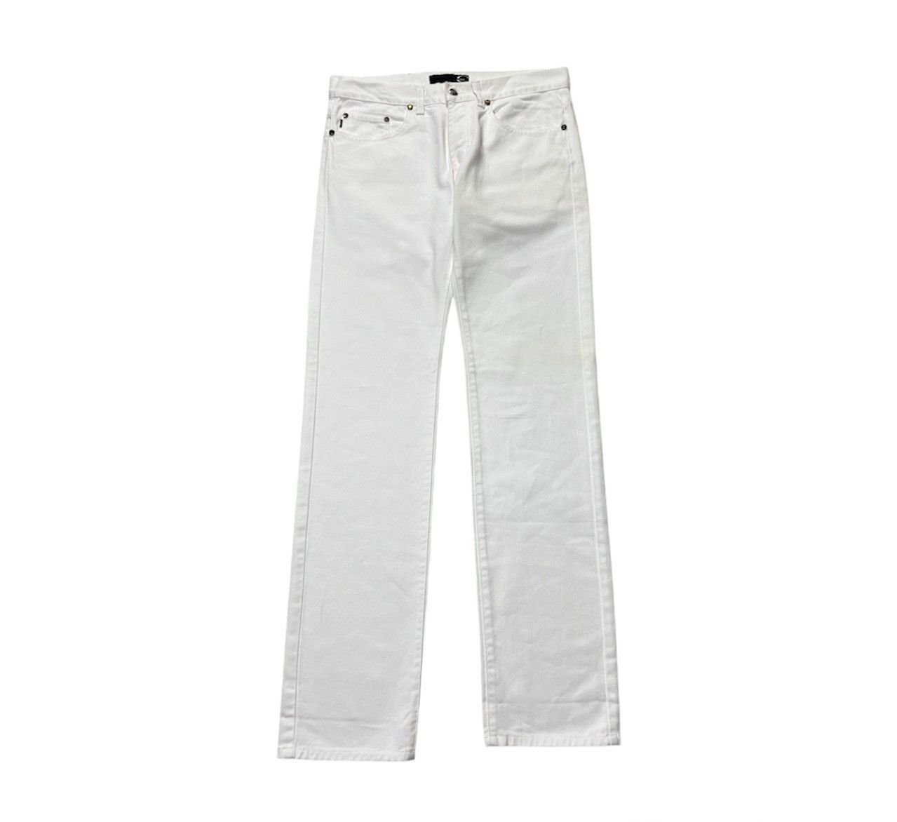 Roberto Cavalli Vintage Just Roberto Cavalli archive white denim jeans pants Size US 32 / EU 48 - 2 Thumbnail