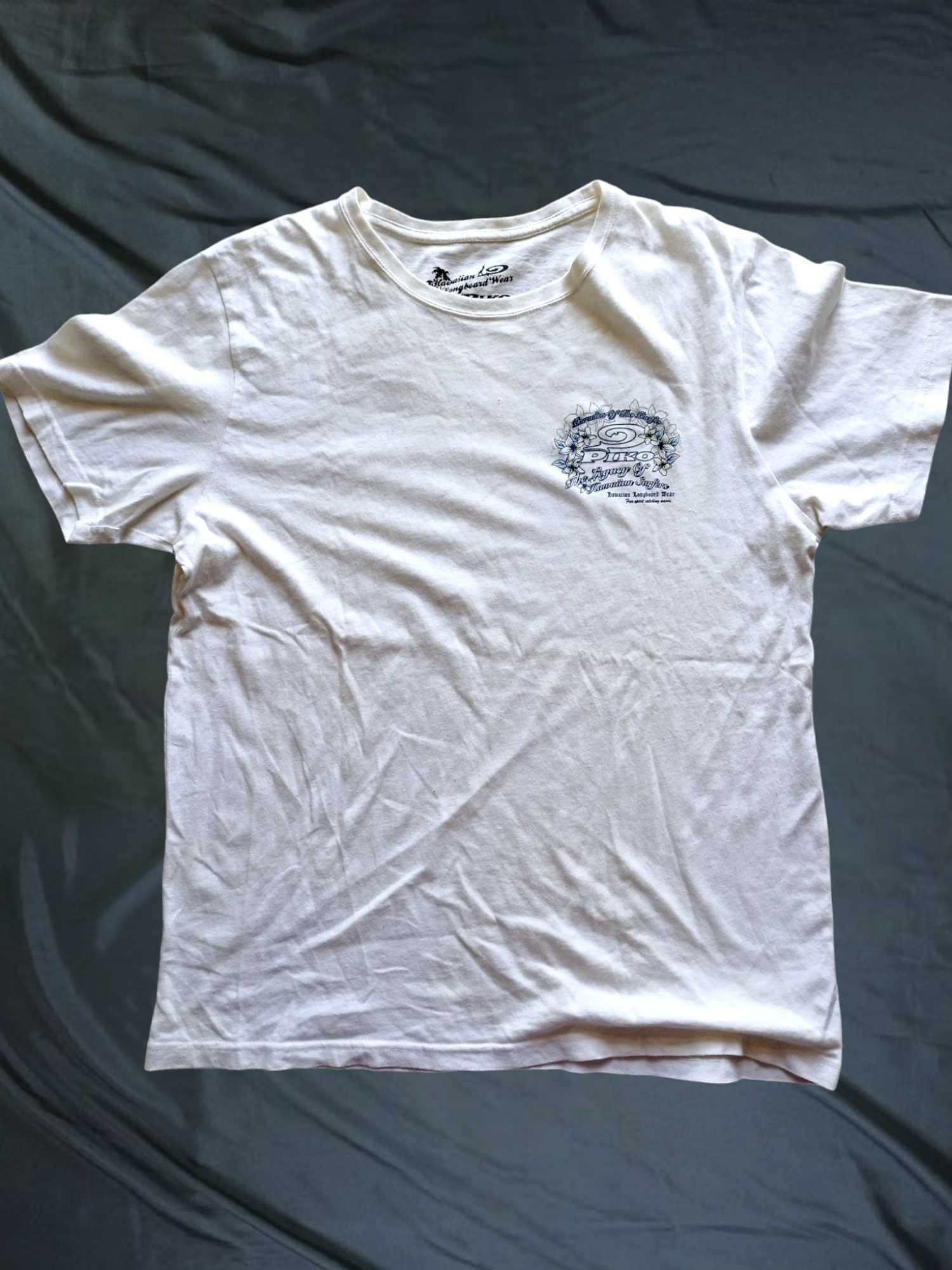 Japanese Brand × Vintage 90’s PIKO RARE HAWAIIAN LONGBOARD WEAR SURF Y2K TEE Size US L / EU 52-54 / 3 - 8 Thumbnail