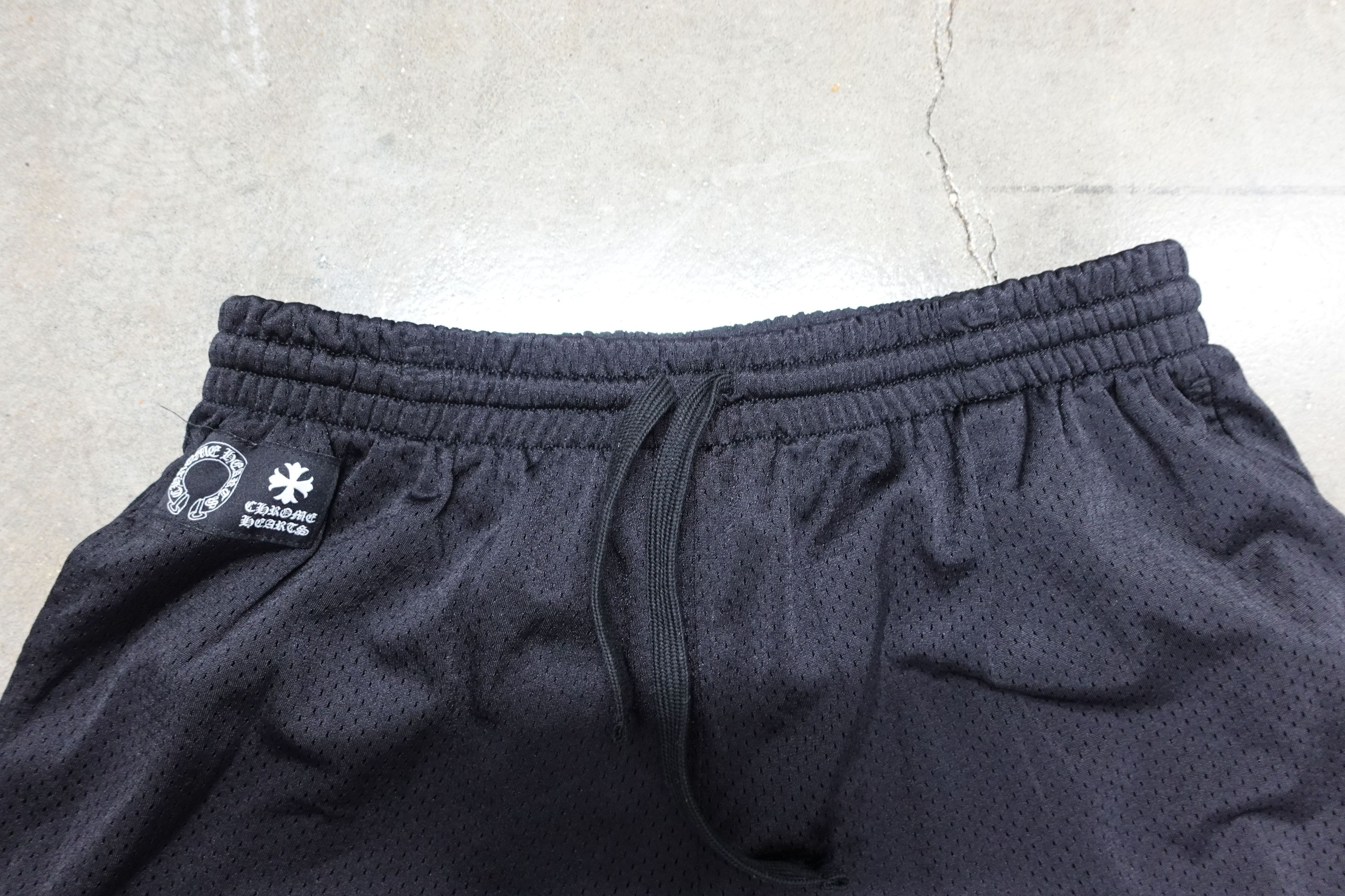 Chrome Hearts CHROME HEARTS MESH JERSEY SHORTS BLACK Size US 36 / EU 52 - 2 Thumbnail