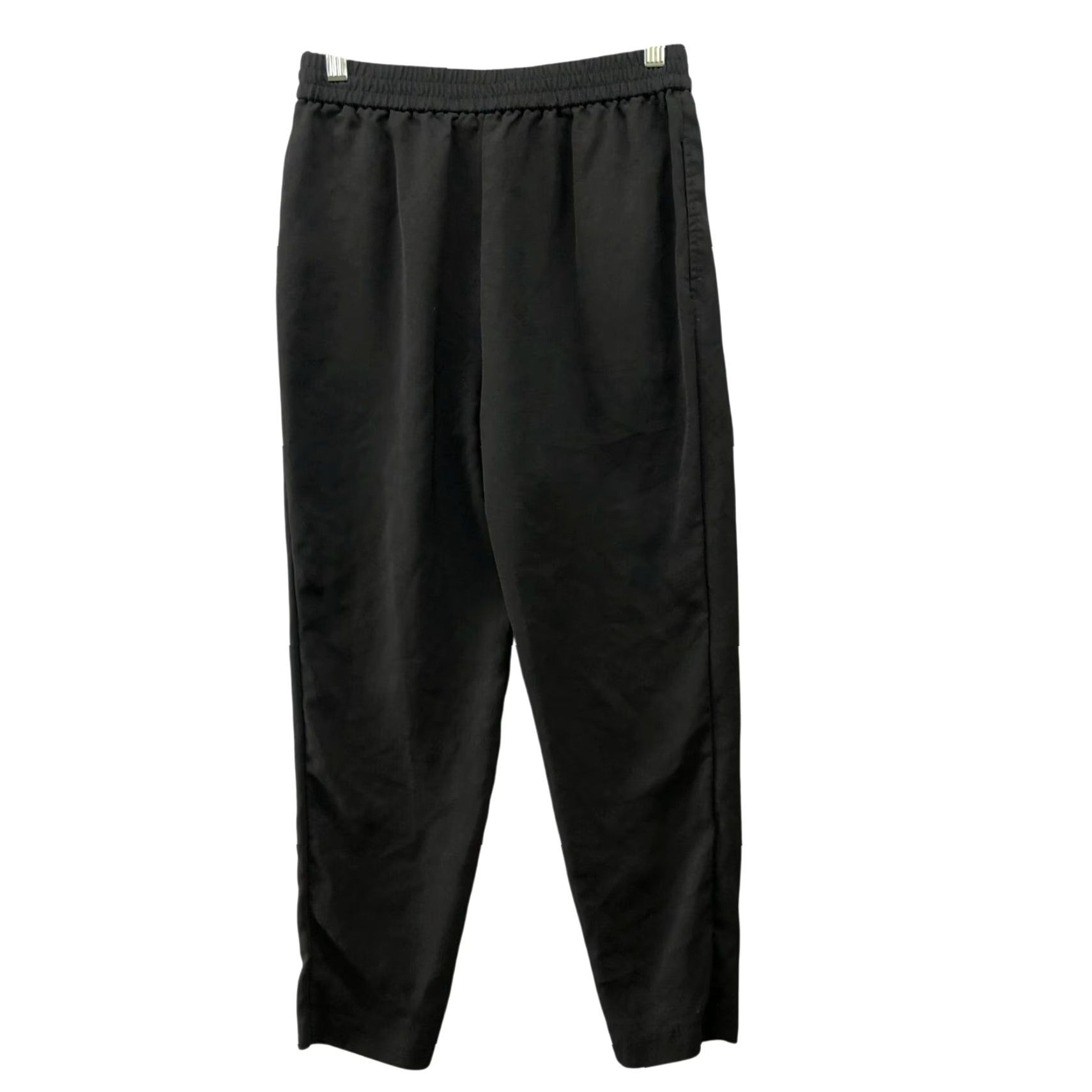 Zara Zara Black Pull On Pants Womens XS Drawstring Tapered Leg High Rise Size 26" / US 2 / IT 38 - 2 Thumbnail