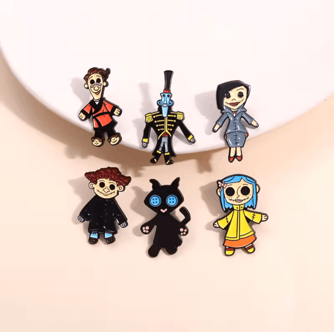 Japanese Brand CORALINE - WYBIE LOVAT Enamel Lapel Metal Pin NEW Size ONE SIZE - 6 Thumbnail
