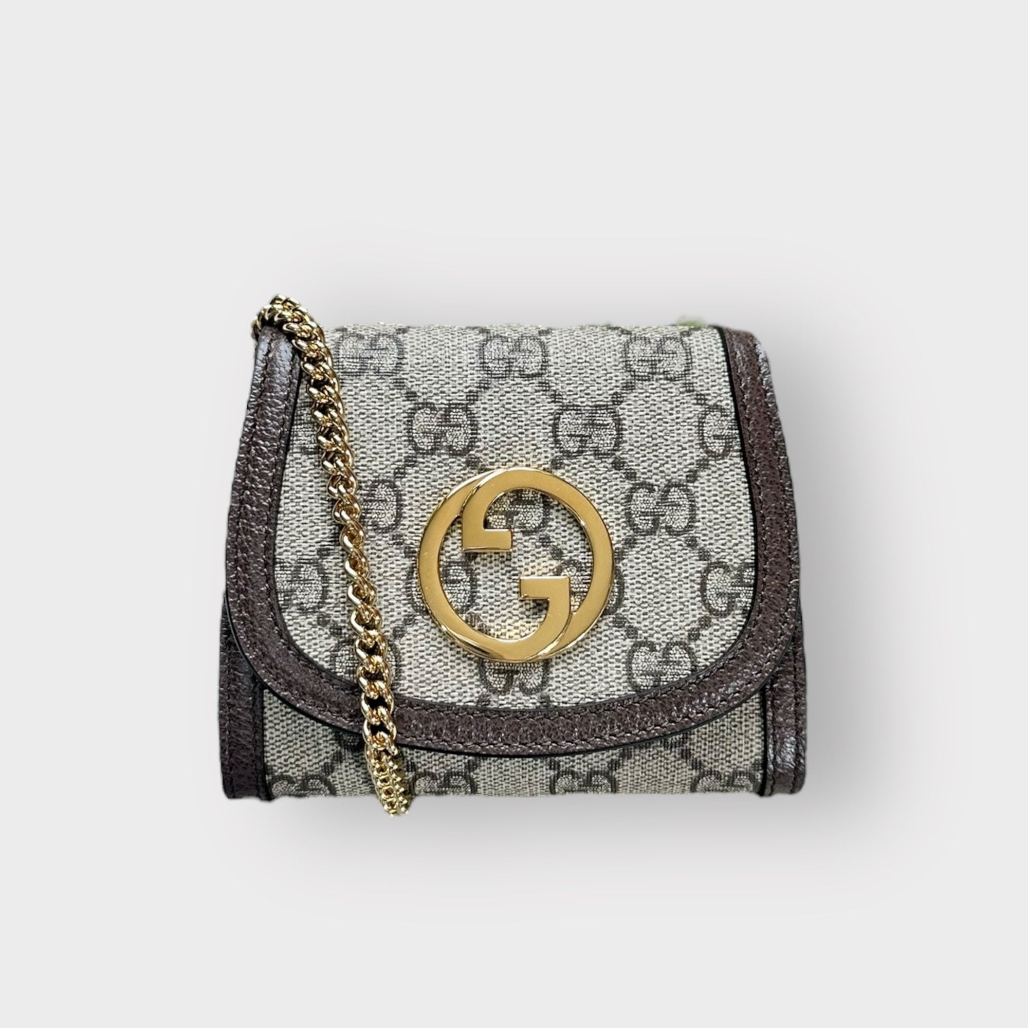 Gucci Gucci Blondie Wallet on Chain Medium Monogram Supreme GG | Grailed