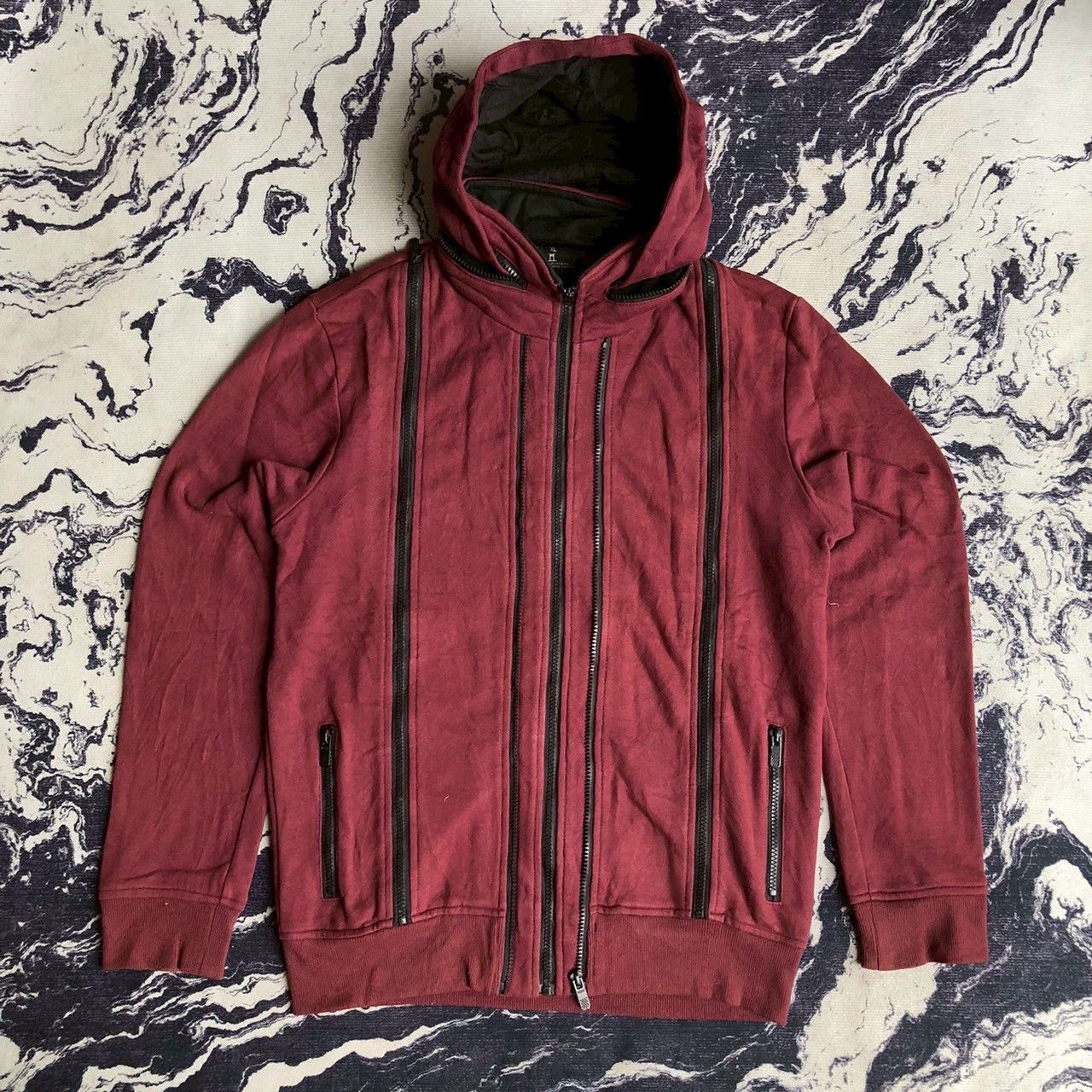 G-Star Vintage Y2K G-Star Raw Full Zip Hoodie Burgundy Size US XL / EU 56 / 4 - 1 Thumbnail