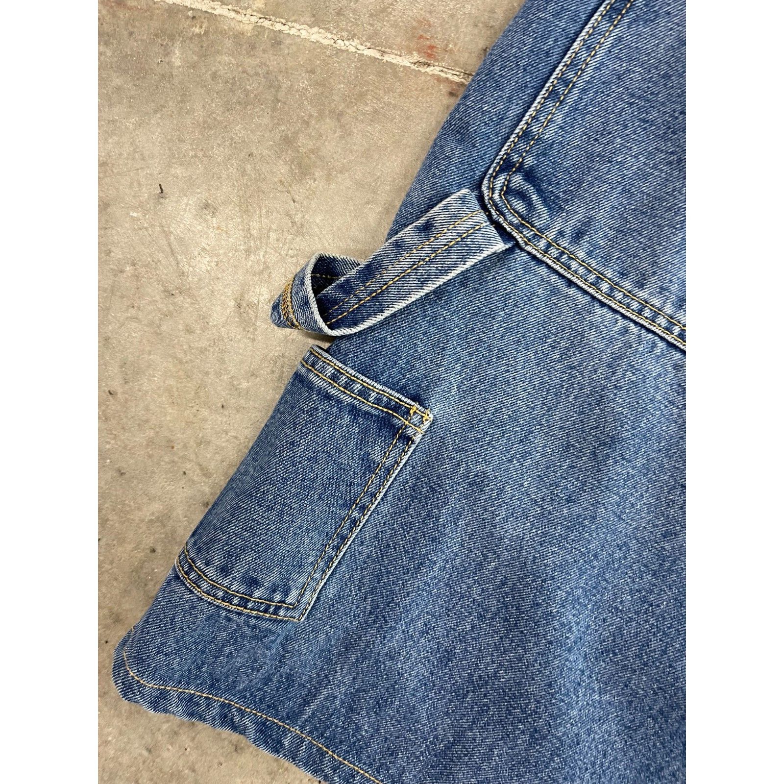 Tommy Hilfiger VTG 90S Y2K TOMMY HILGER JEANS CARPENTER BLUE DENIM SHORTS S Size US XXS / EU 40 - 3 Thumbnail