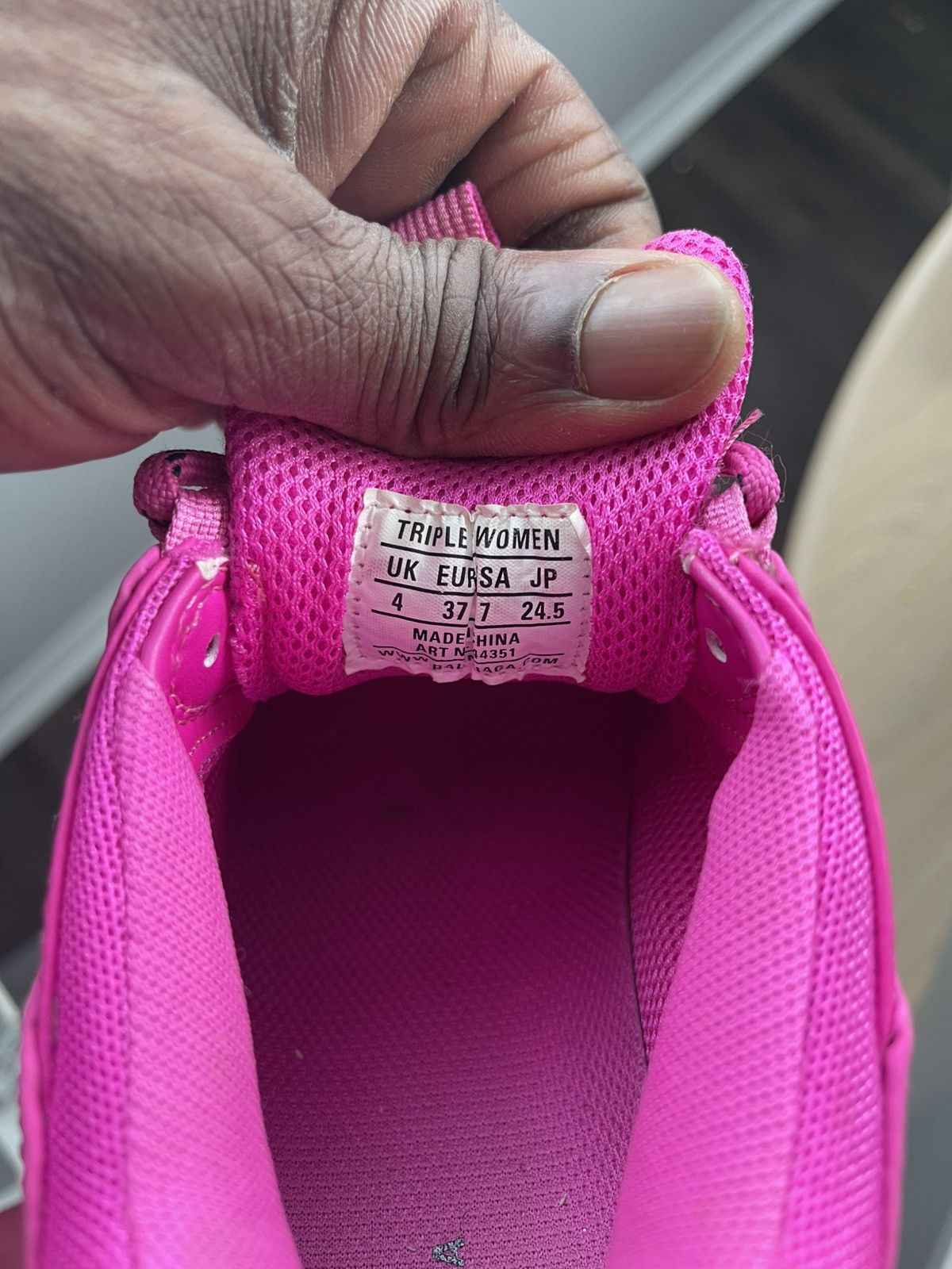 Balenciaga Pink Balenciaga Triple S Size US 6.5 / IT 36.5 - 6 Thumbnail