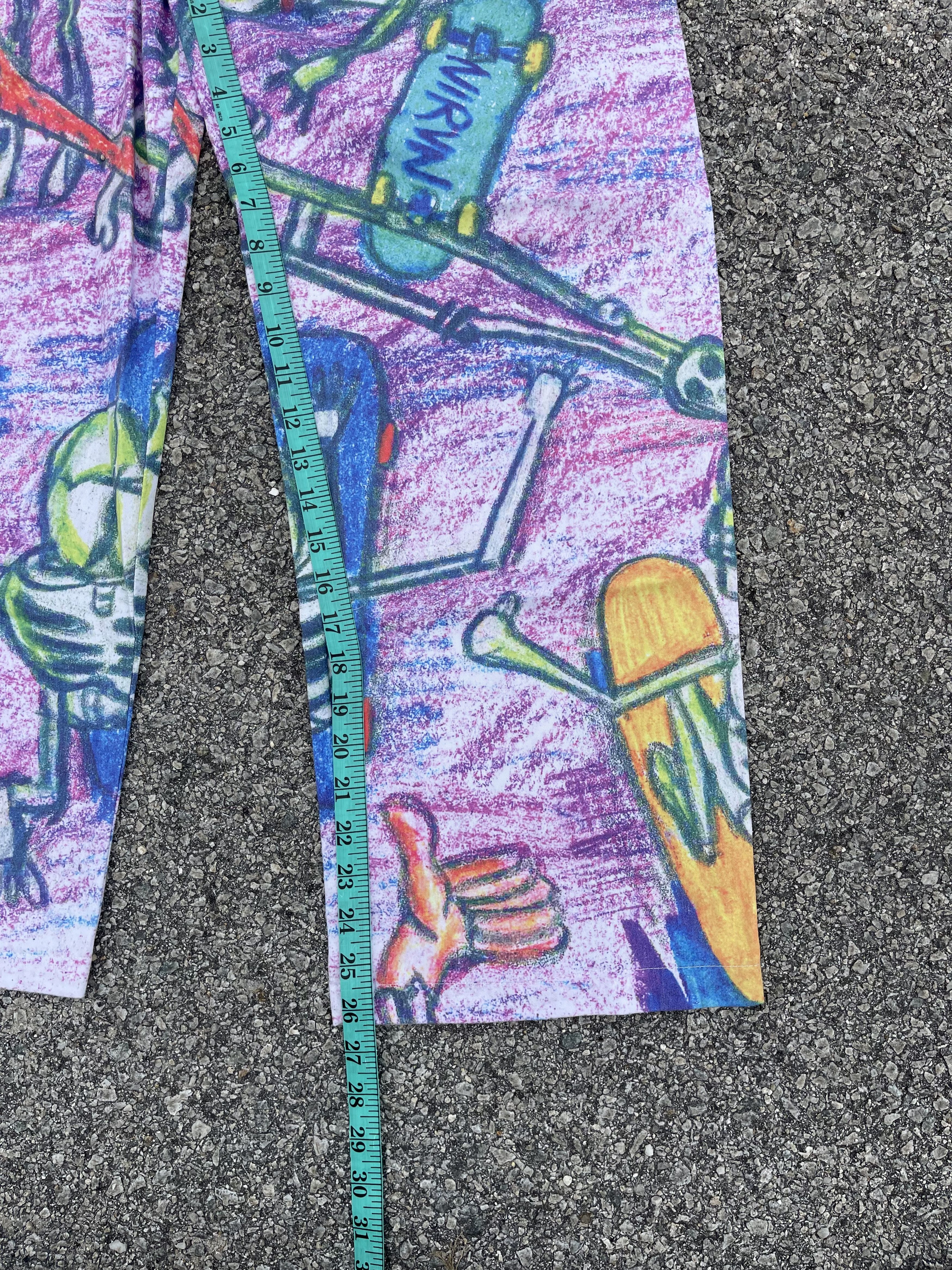 Nirvana “Skull Skater” Fullprint OVP Artwork Trouser Baggy Size US 30 / EU 46 - 11 Thumbnail