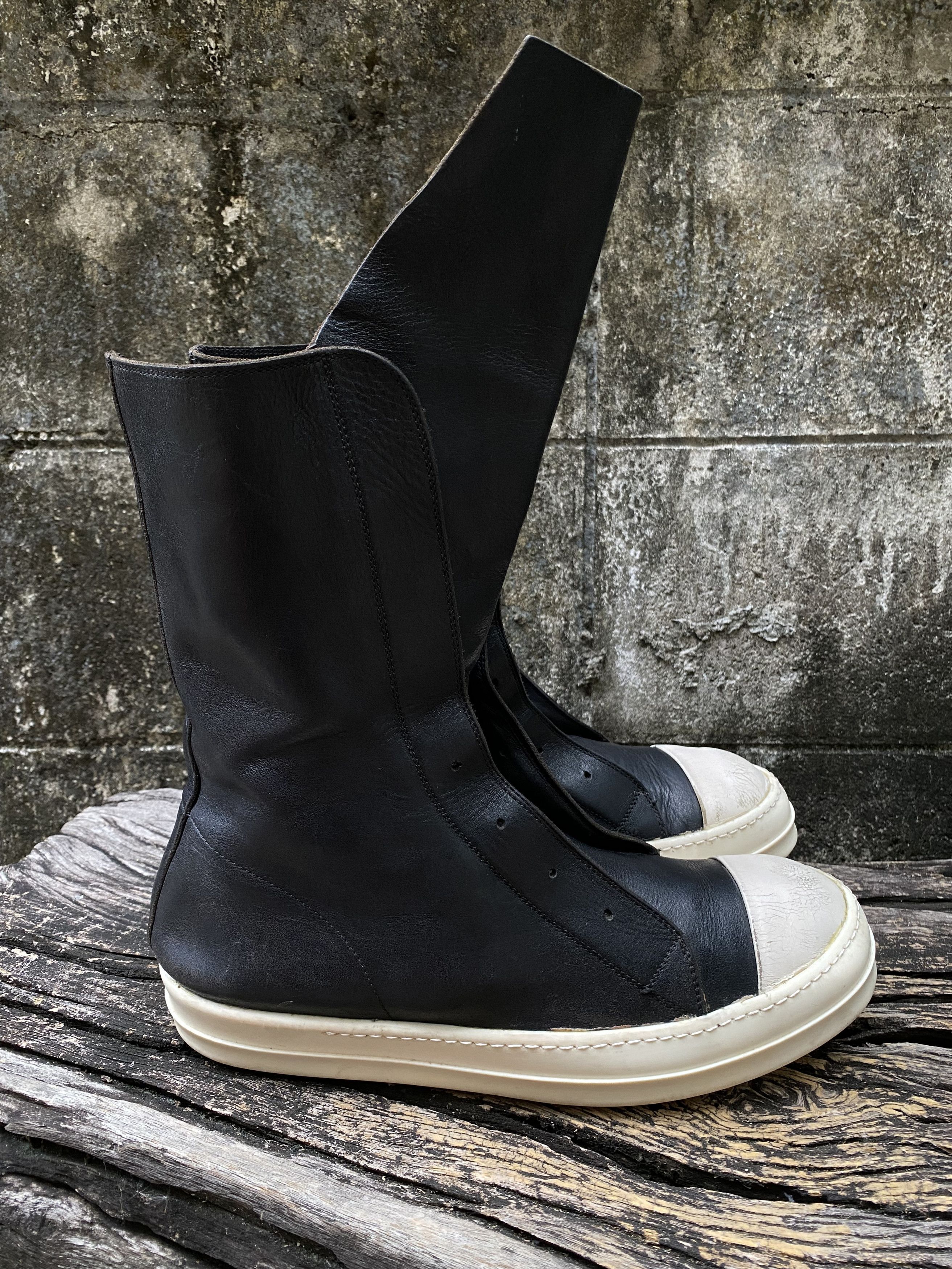 Rick Owens Rick Owens Laceless Ramones Cargo Boots Black 42.5 Size US 9.5 / EU 42-43 - 2 Thumbnail