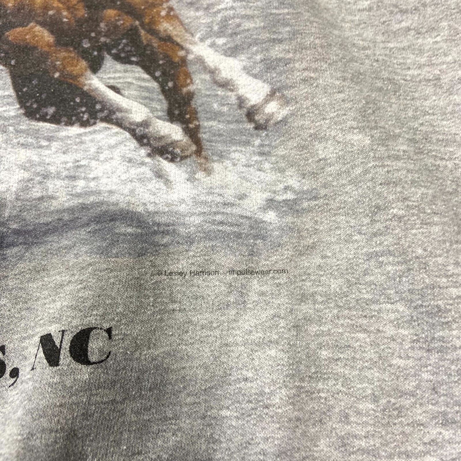 Hanes VTG Hanes Nature Printpro Sweatshirt Sz L Gray Wild Horse Size US L / EU 52-54 / 3 - 3 Thumbnail