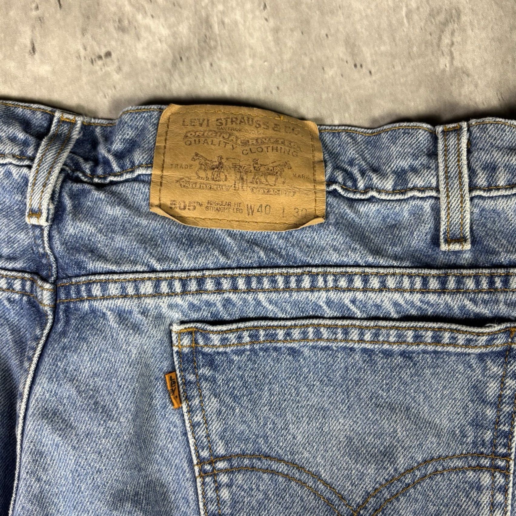 Levi's **Vintage Levi's 505 Jeans Regular Fit Orange USA 38x30** User: Vintage Levi's 505 Jeans Regular Fit Orange USA 38x30 Size US 38 / EU 54 - 7 Thumbnail