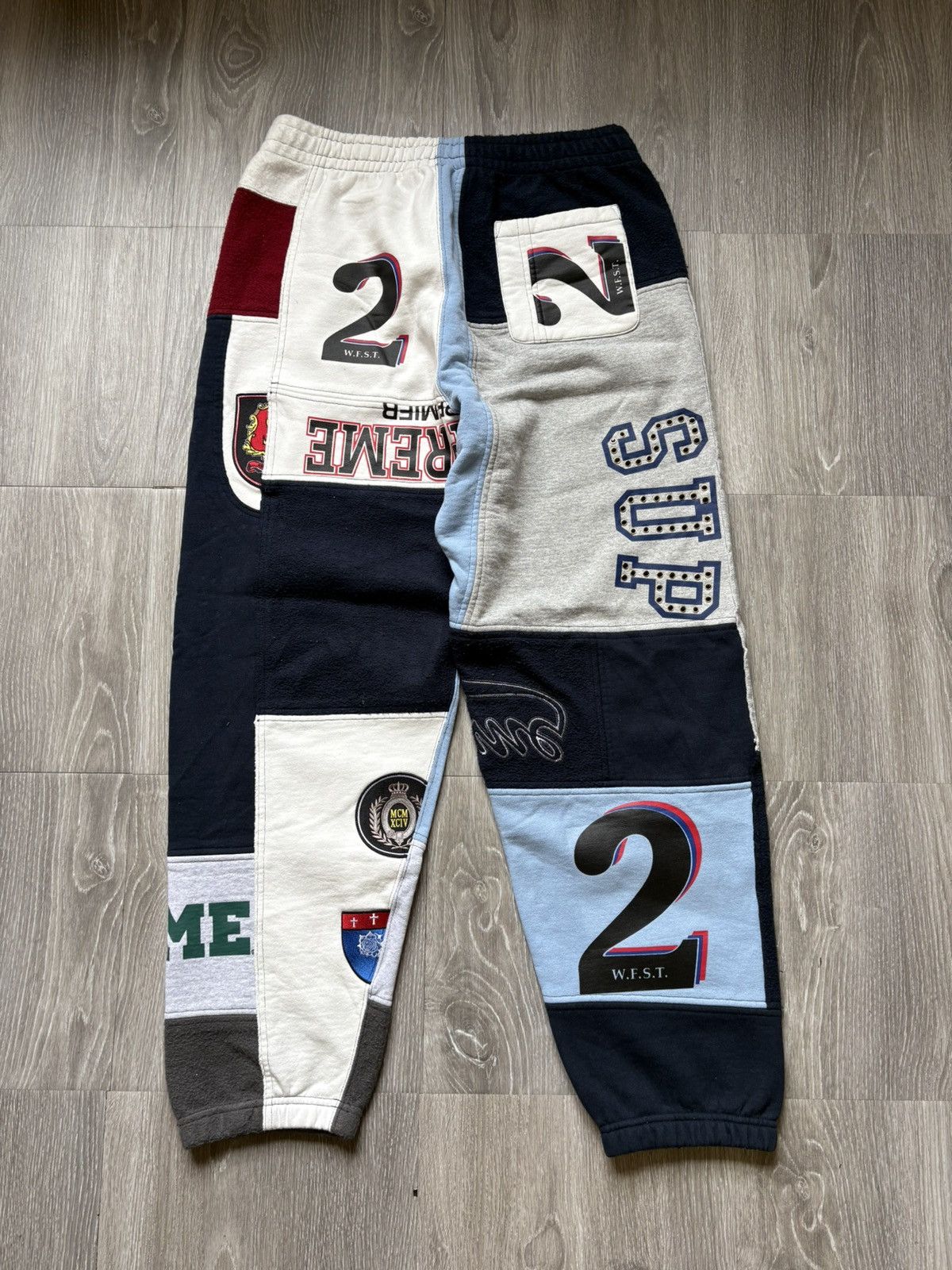 Supreme Supreme Blue Patchwork Pants SS25 Size US 32 / EU 48 - 2 Thumbnail