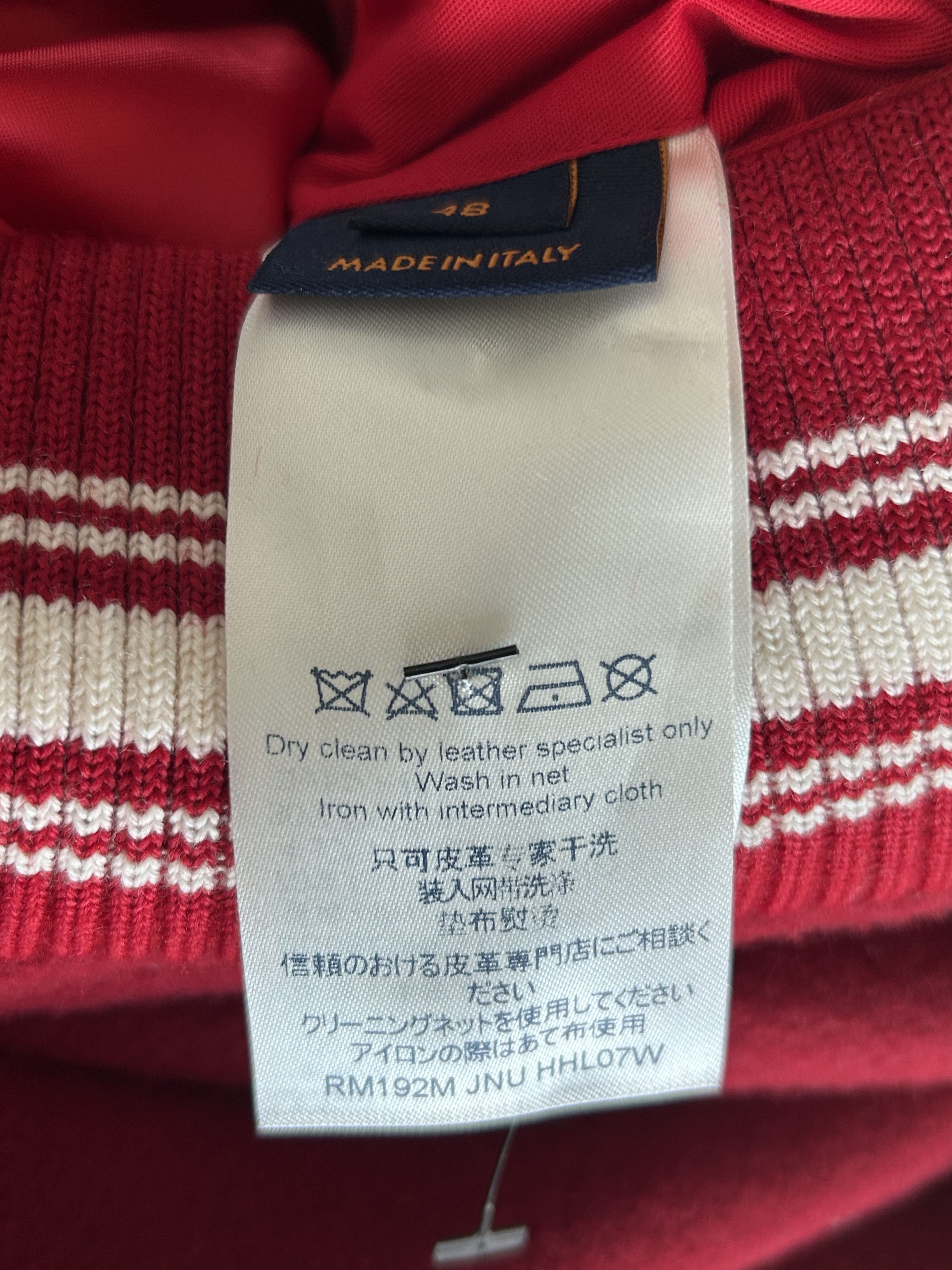 Louis Vuitton Louis Vuitton Red & White Dreaming Varsity Jacket Size US M / EU 48-50 / 2 - 6 Thumbnail