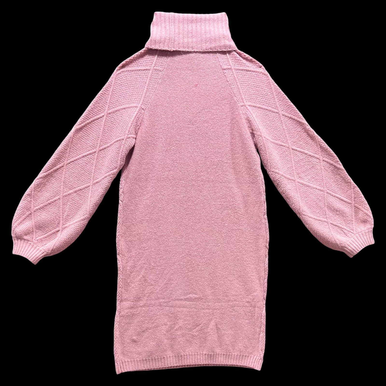 rue21 Rue 21 - Women's Turtleneck Knitted Sweater Dress - Pink - M Size M / US 6-8 / IT 42-44 - 2 Thumbnail