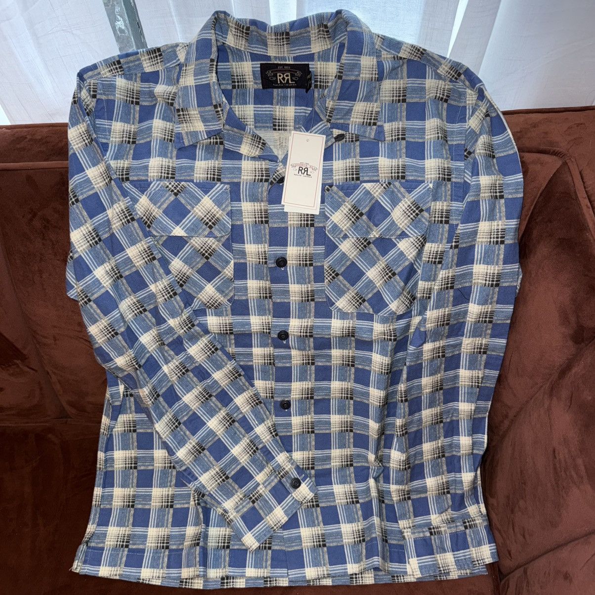 RRL Ralph Lauren RRL Chamois Northwest Camp Shirt - Blue/Multi Size US M / EU 48-50 / 2 - 1 Thumbnail