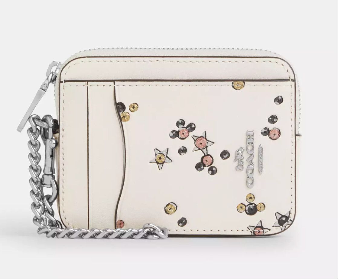 Coach NWT Coach Zip Card Case With Star Print CCO26 Size ONE SIZE - 9 Thumbnail