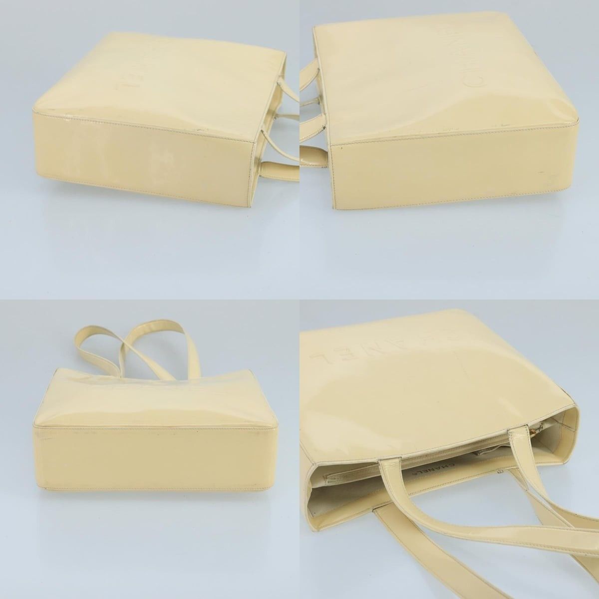 Chanel Chanel Tote Bag Enamel White CC Size ONE SIZE - 3 Thumbnail