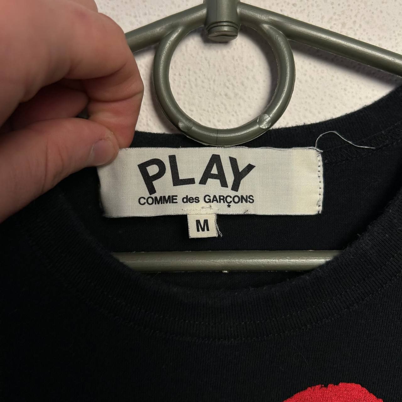 Comme des Garcons PLAY Luxury Play Comme Des Garcons Big logo designer rare tee Size US M / EU 48-50 / 2 - 4 Thumbnail