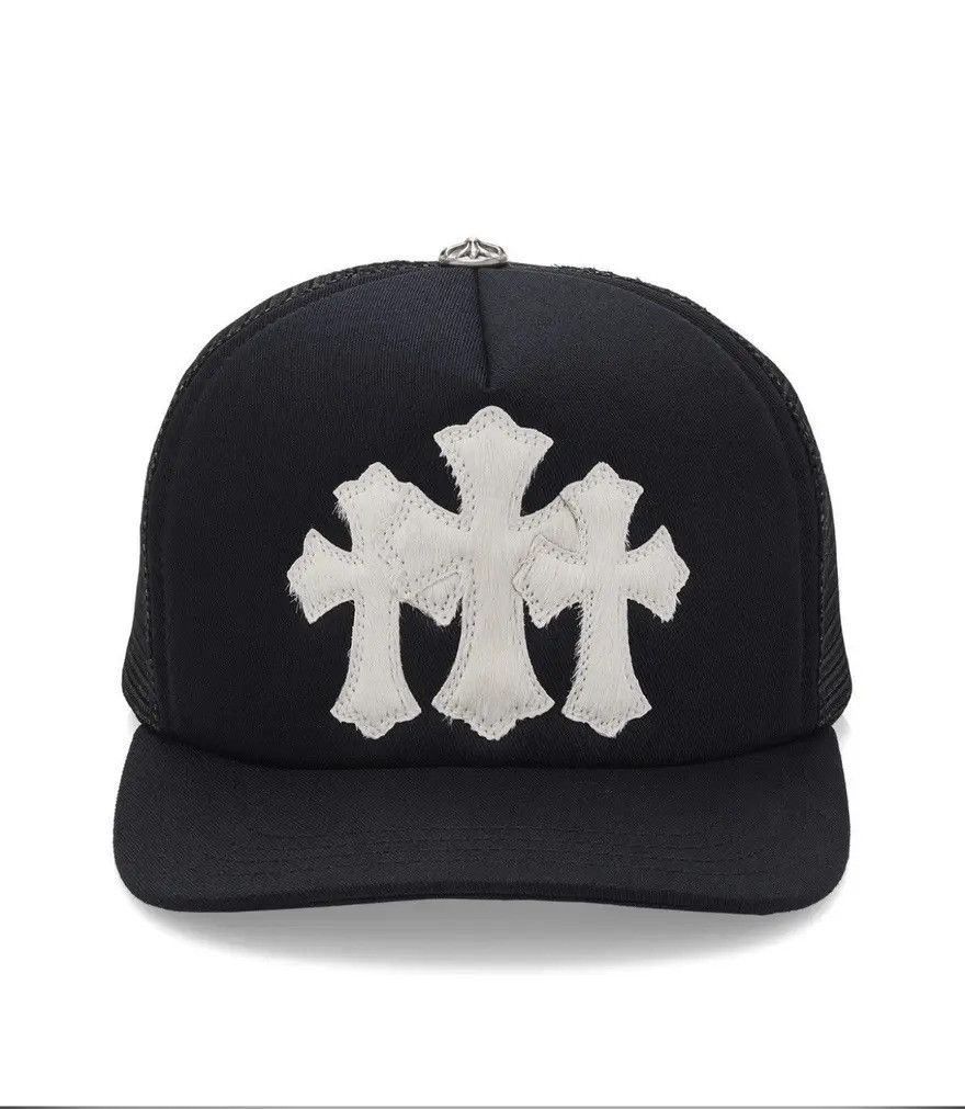 Chrome Hearts Chrome Hearts Calf/Mohair Trucker Hat Size ONE SIZE - 8 Thumbnail