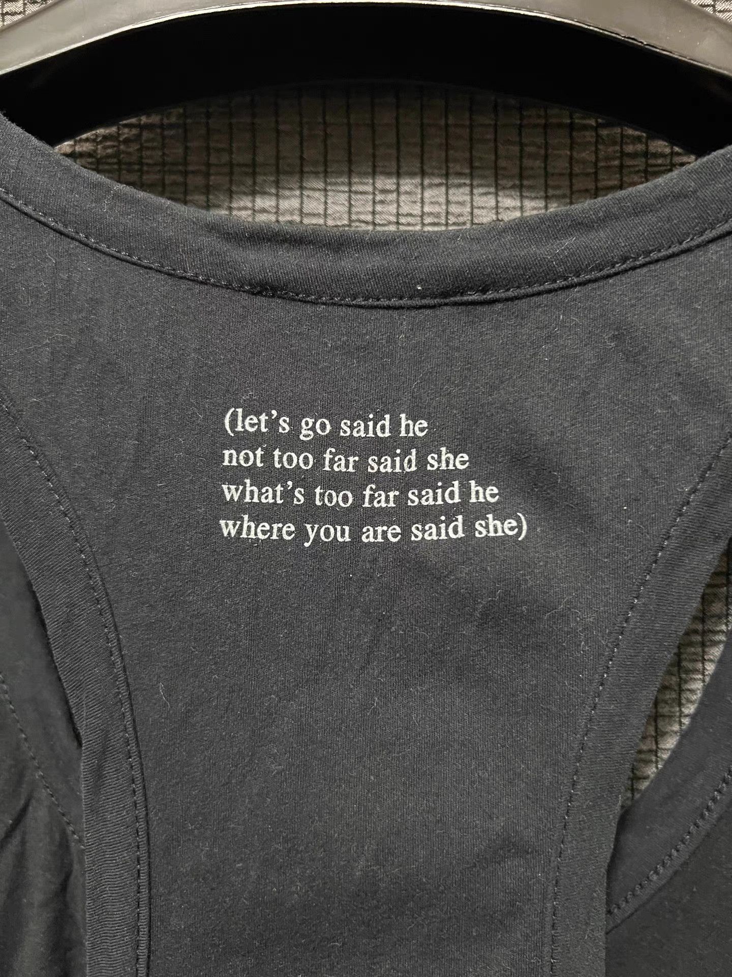 Ann Demeulemeester Ann Demeulemeester cotton slogan tank top Size US S / EU 44-46 / 1 - 3 Thumbnail