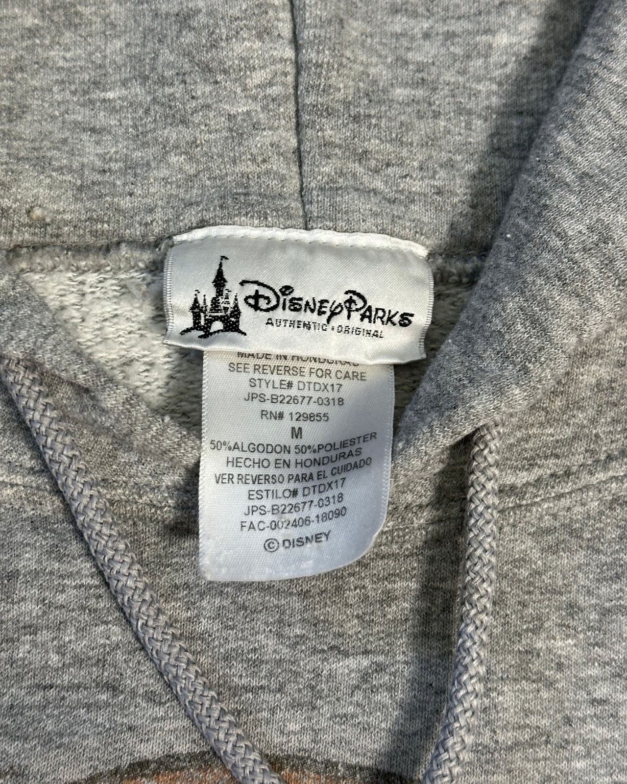 Disney × Mickey Mouse × Vintage Vintage Disney Parks Mickey Mouse Gray Hoodie - Size Medium Size US M / EU 48-50 / 2 - 4 Thumbnail