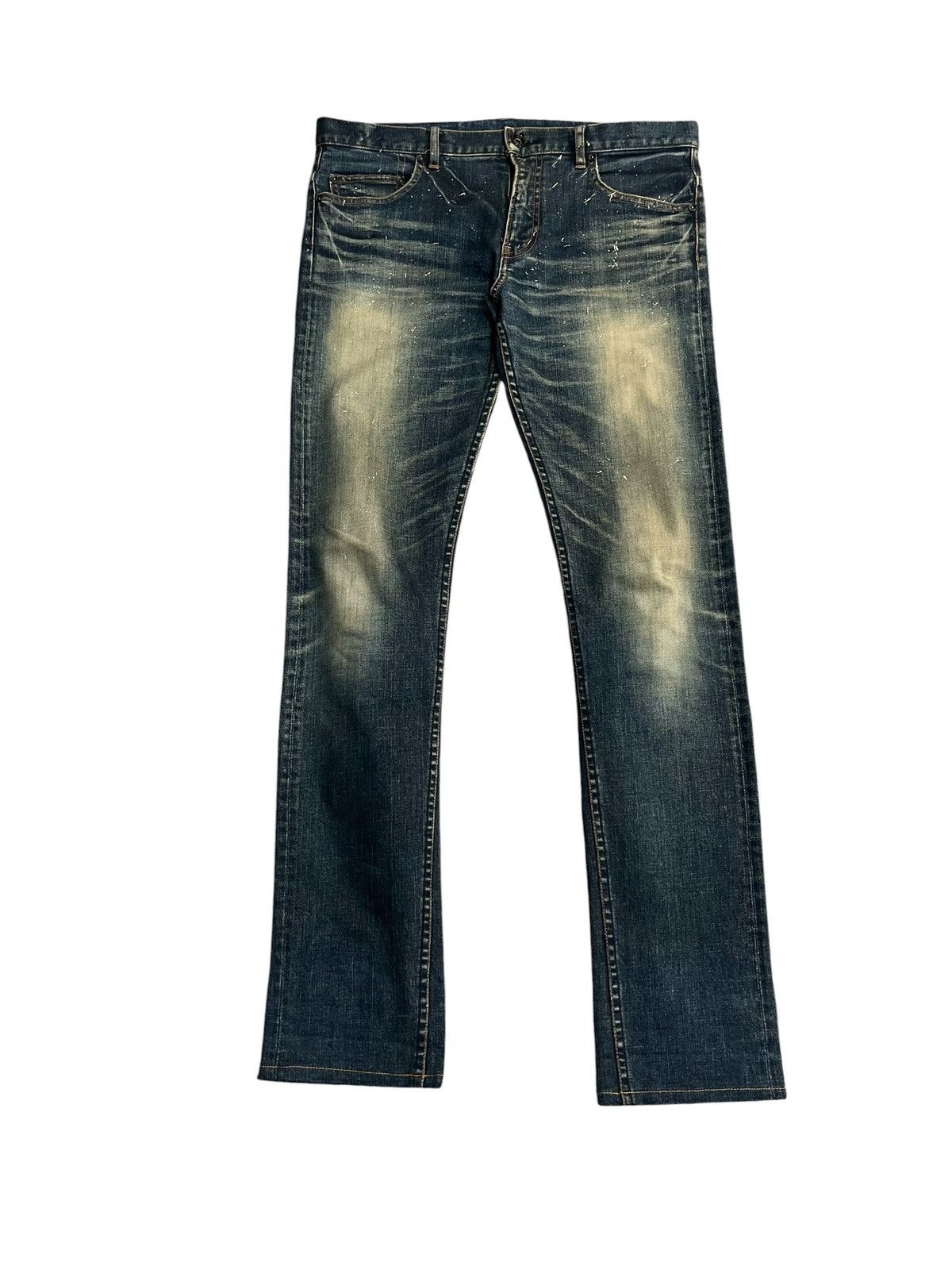 Giuliano Fujiwara Giuliano Fujiwara Spalatter Paint Slim Stretch jeans 34 x 32 Size US 34 / EU 50 - 1 Thumbnail