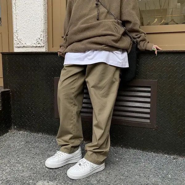 VIBE Loose casual trousers Instagram style wide legs Y2K Size US 32 / EU 48 - 3 Thumbnail